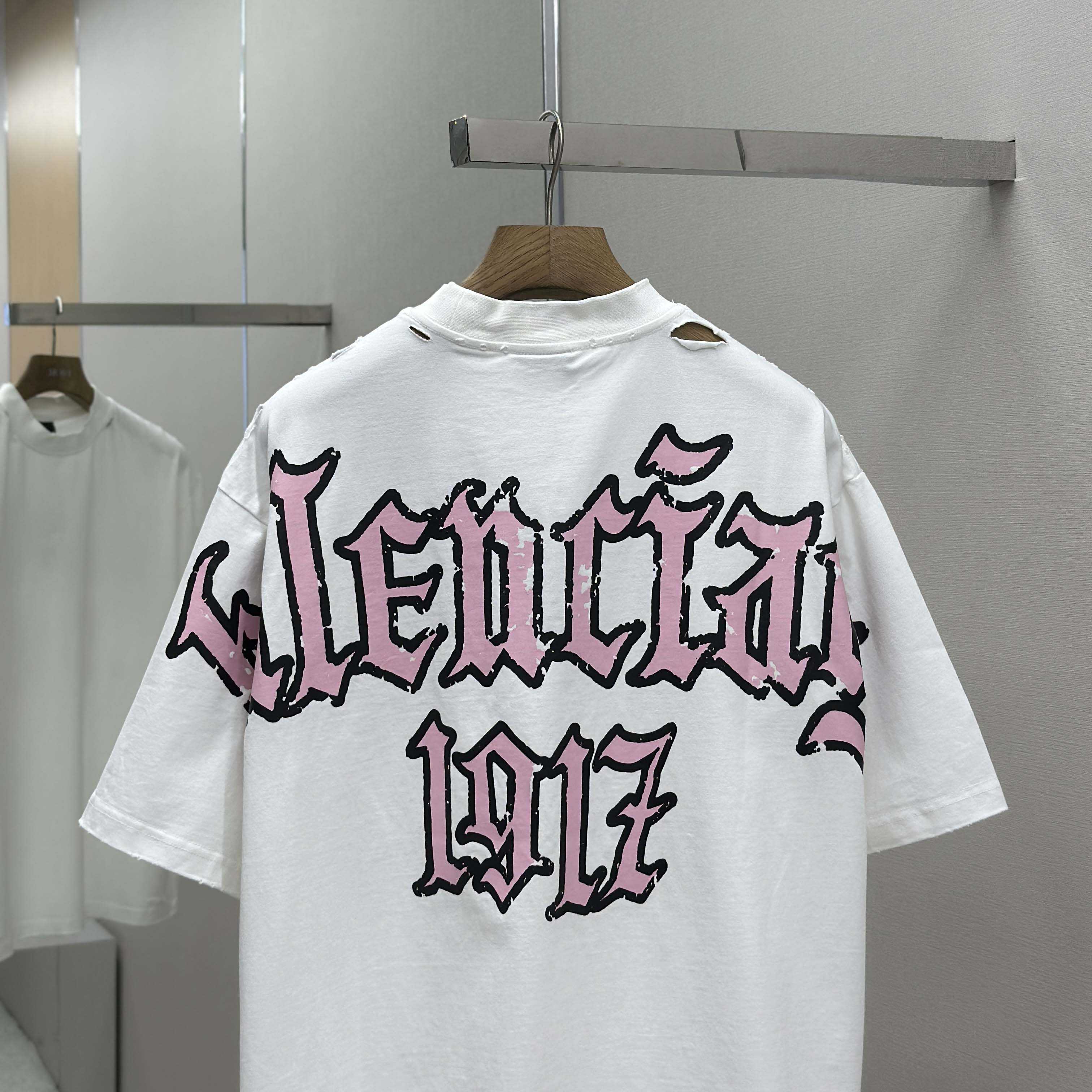 Balenciaga Blackletter Script Oversized T Shirt - DopestKickz