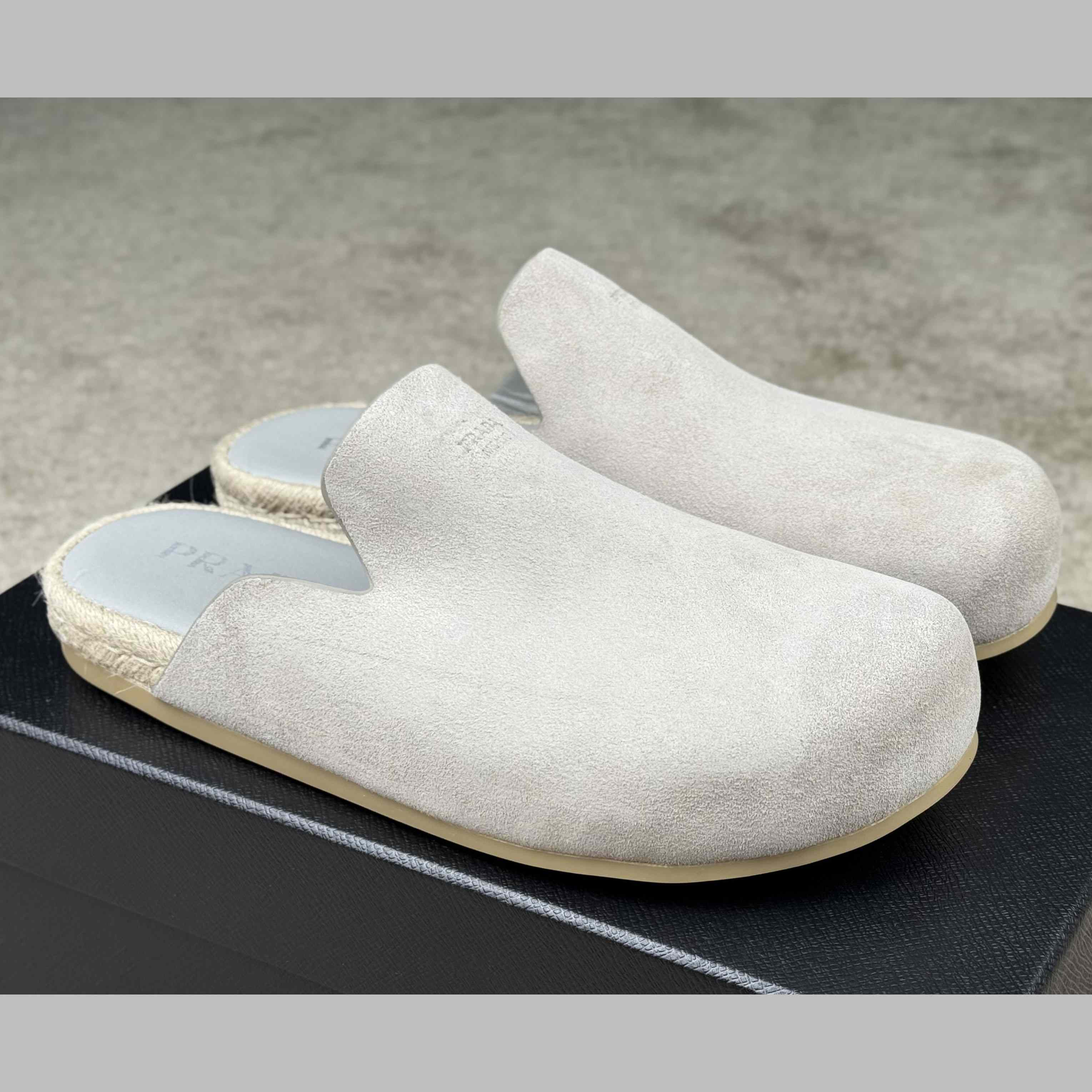 Prada Suede Mules - DopestKickz