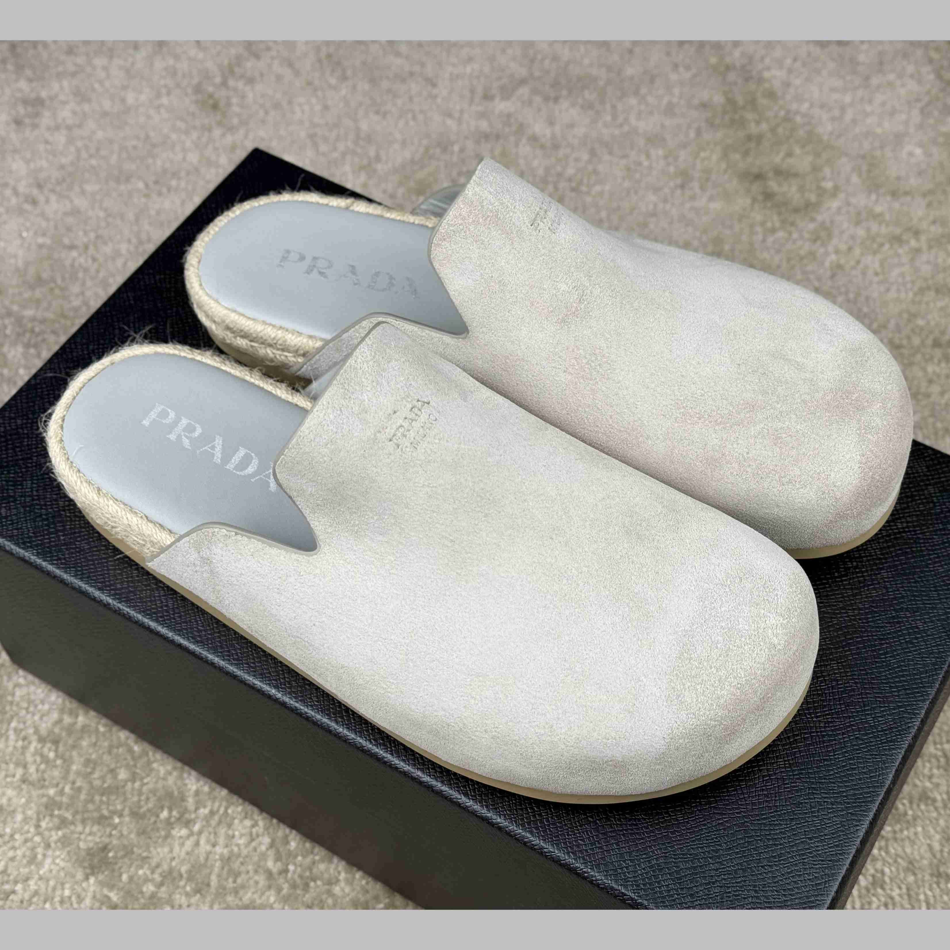 Prada Suede Mules - DopestKickz