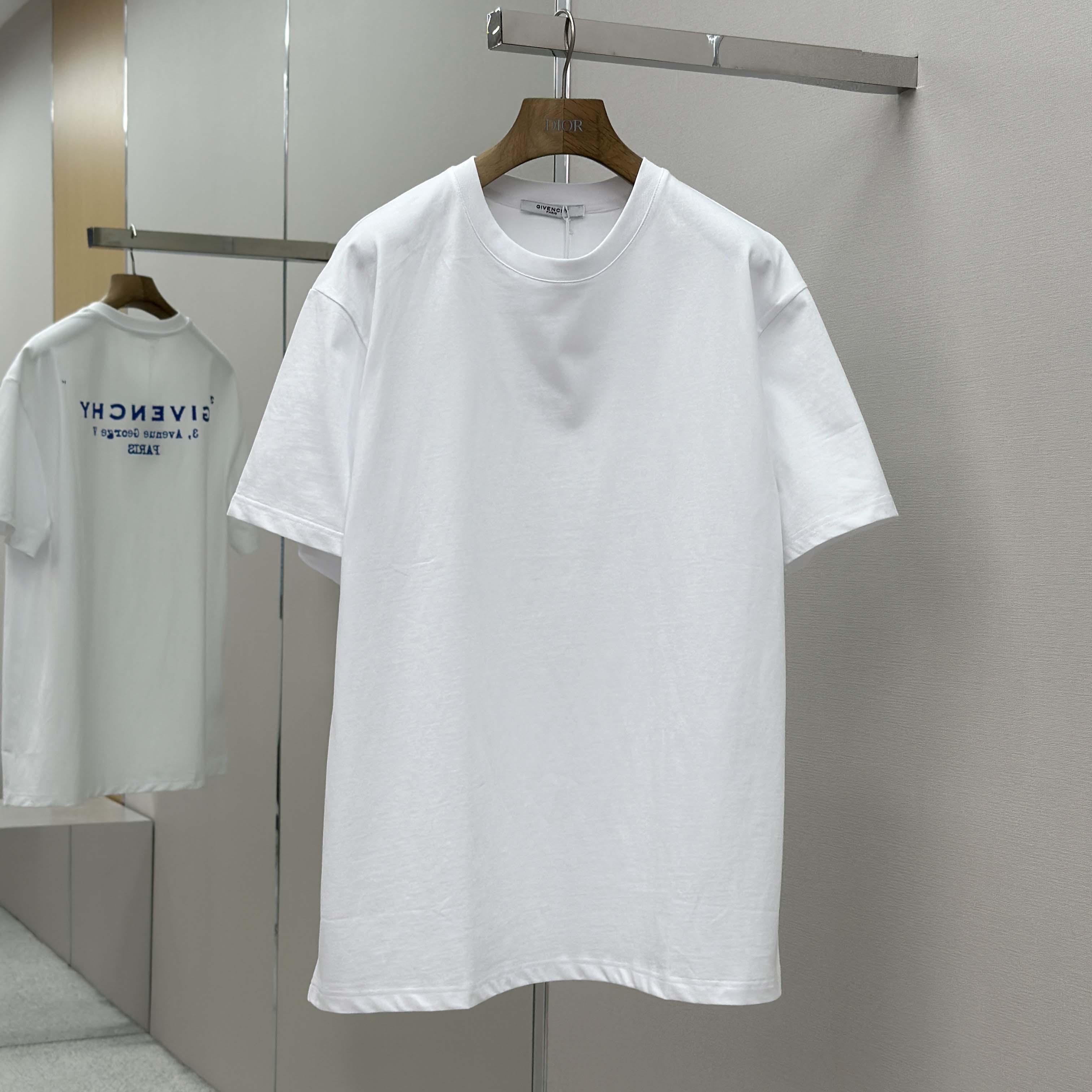 Givenchy T-shirt In Cotton With GIVENCHY Stamp Print - DopestKickz