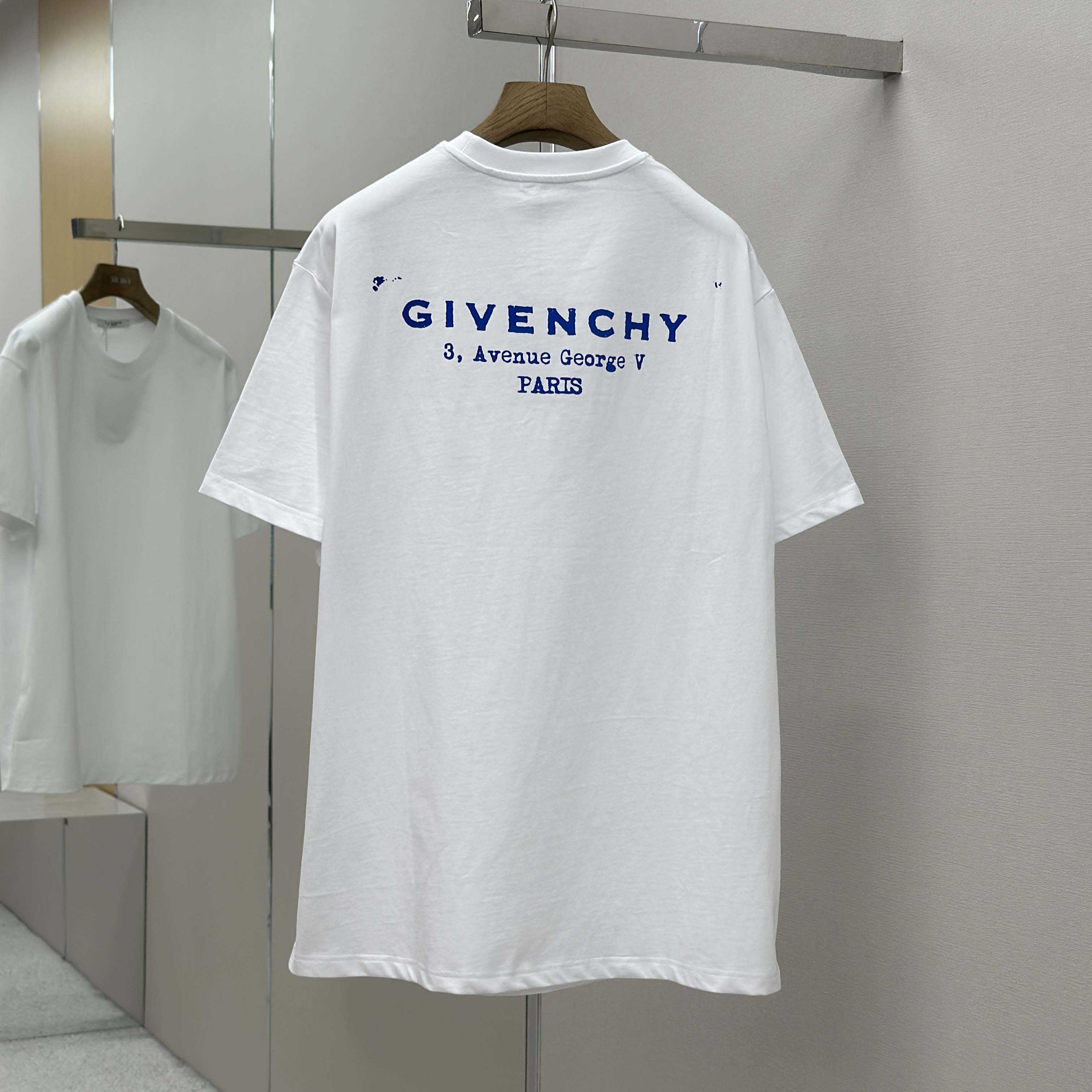 Givenchy T-shirt In Cotton With GIVENCHY Stamp Print - DopestKickz