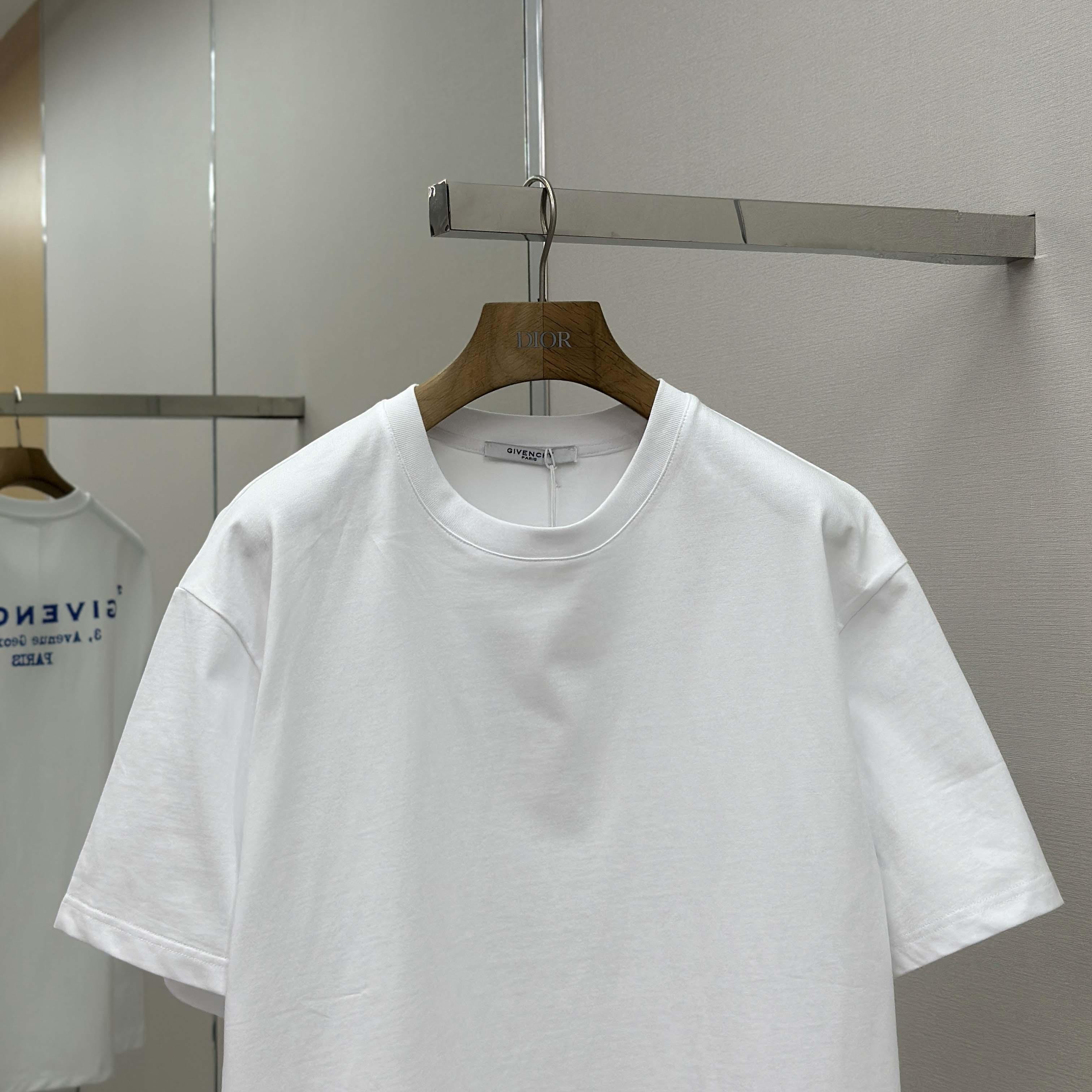 Givenchy T-shirt In Cotton With GIVENCHY Stamp Print - DopestKickz