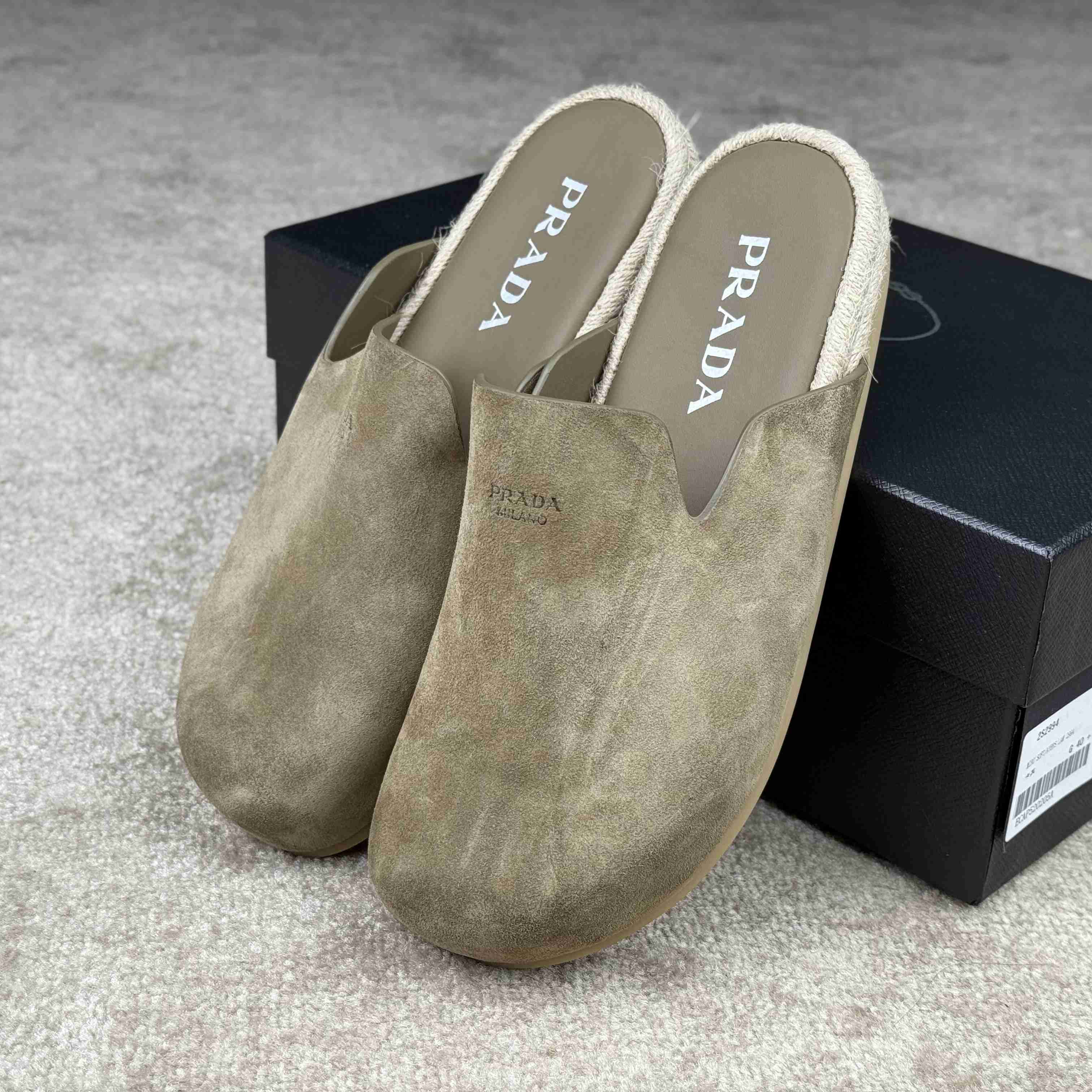 Prada Suede Mules - DopestKickz