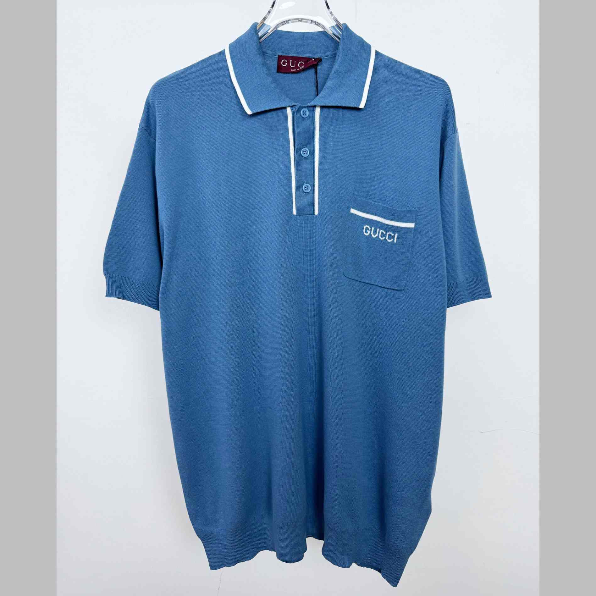 Gucci Gg Silk And Cotton Jacquard Polo Shirt - DopestKickz