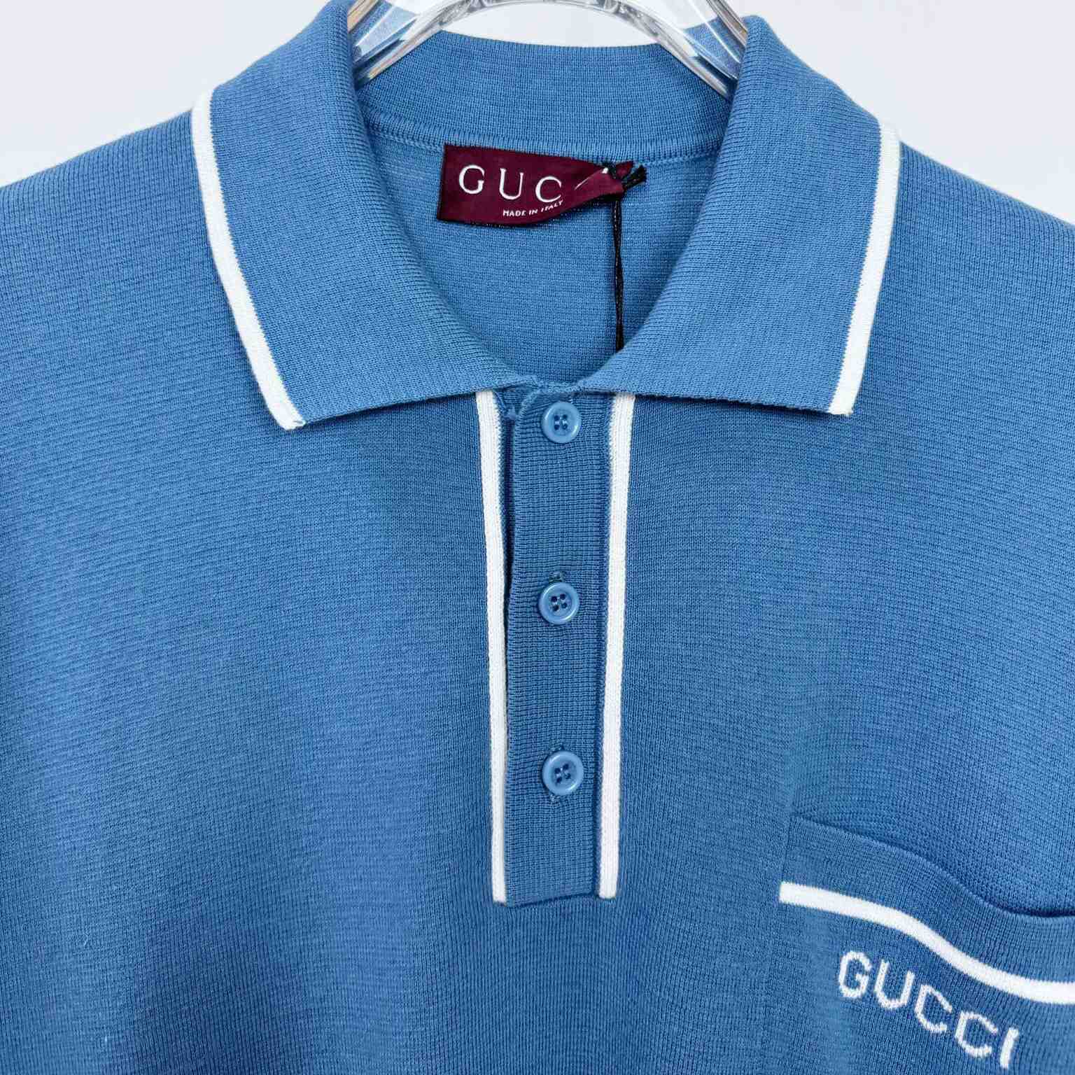 Gucci Gg Silk And Cotton Jacquard Polo Shirt - DopestKickz
