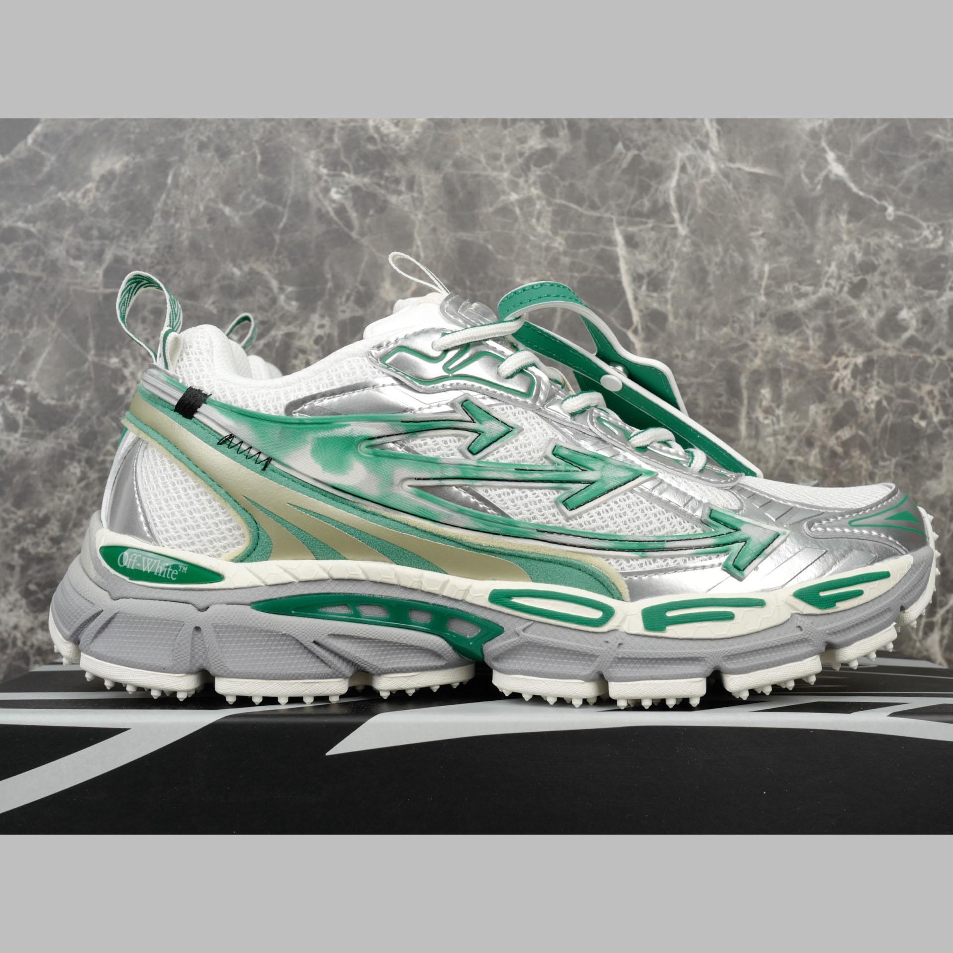 Off-White Silver/Blue Be Right Back - DopestKickz