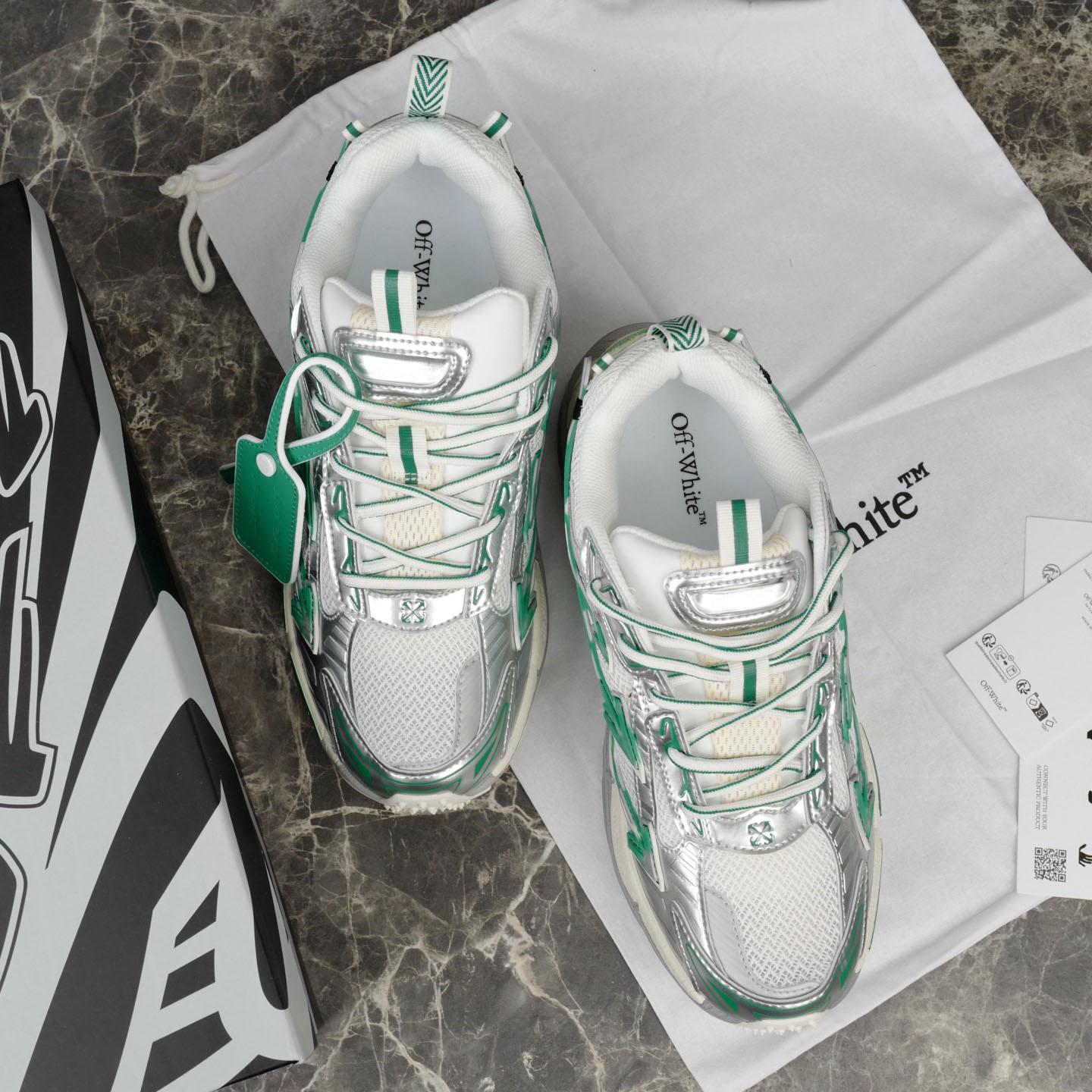 Off-White Silver/Blue Be Right Back - DopestKickz