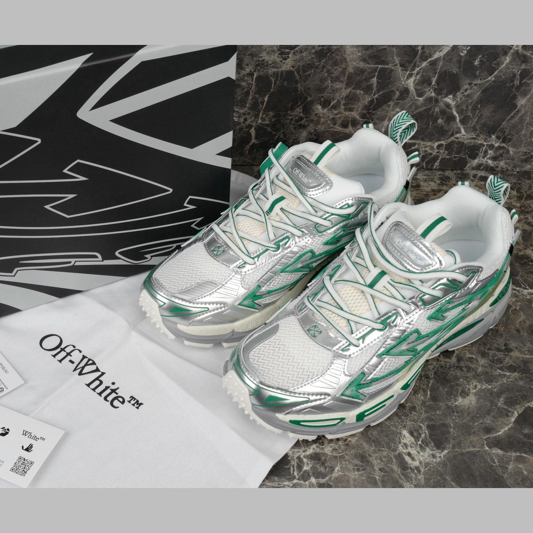 Off-White Silver/Blue Be Right Back - DopestKickz