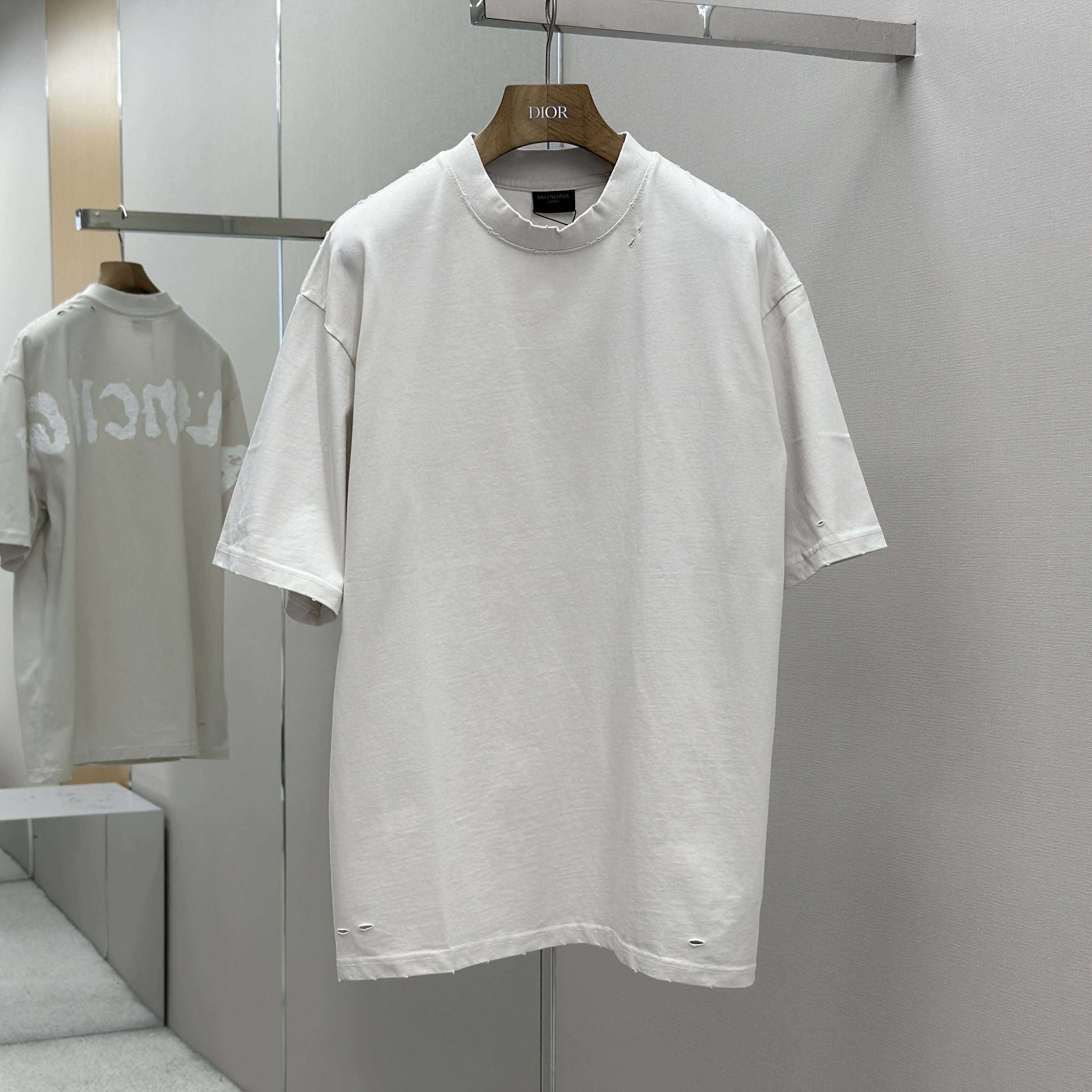 Balenciaga Painted T-Shirt Medium Fit - DopestKickz