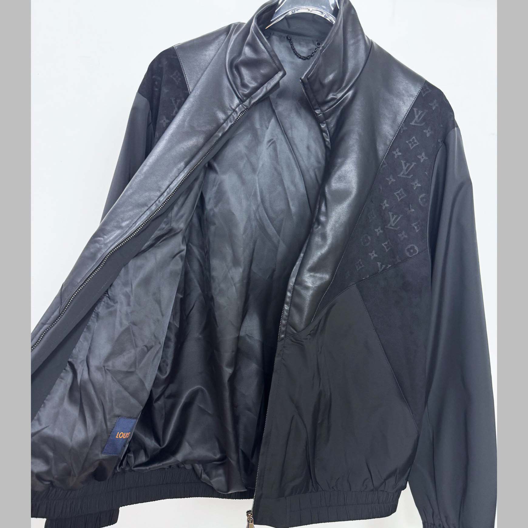 Louis Vuitton Leather Mix Track Top   1AHVM1 - DopestKickz