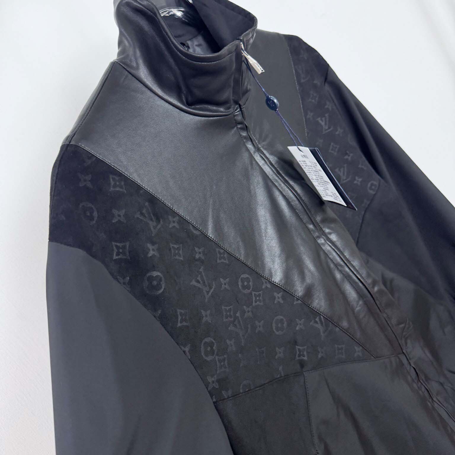 Louis Vuitton Leather Mix Track Top   1AHVM1 - DopestKickz