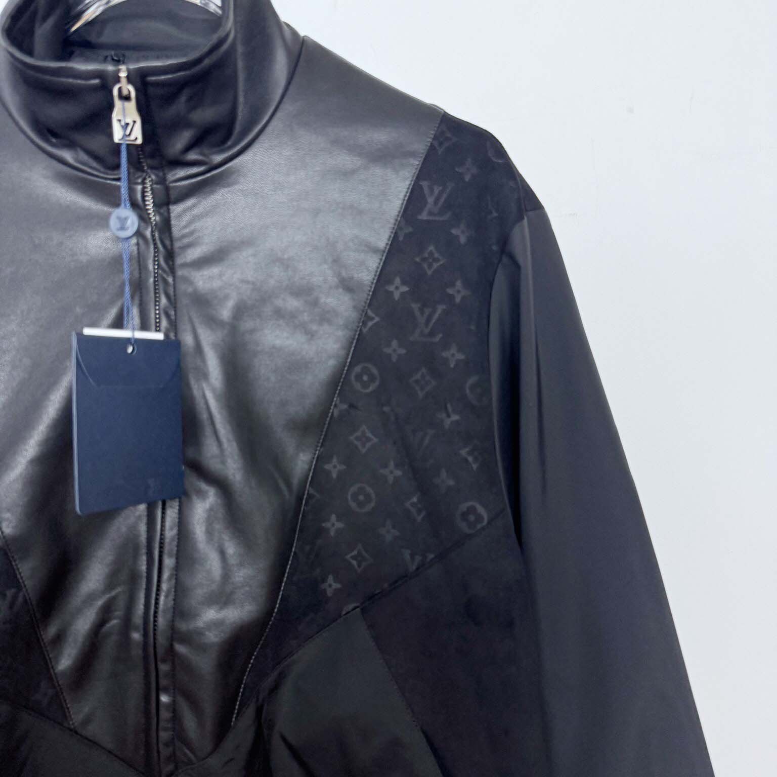 Louis Vuitton Leather Mix Track Top   1AHVM1 - DopestKickz