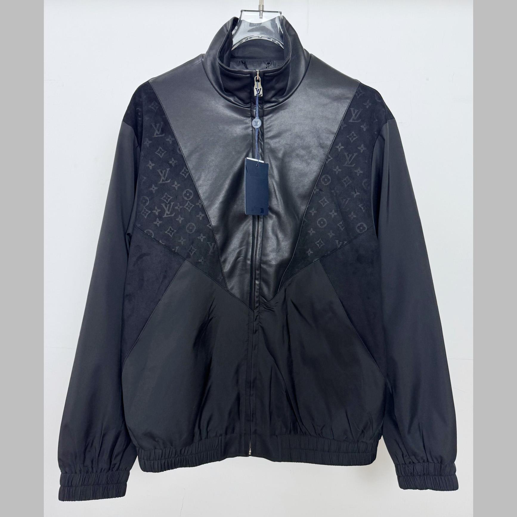 Louis Vuitton Leather Mix Track Top   1AHVM1 - DopestKickz