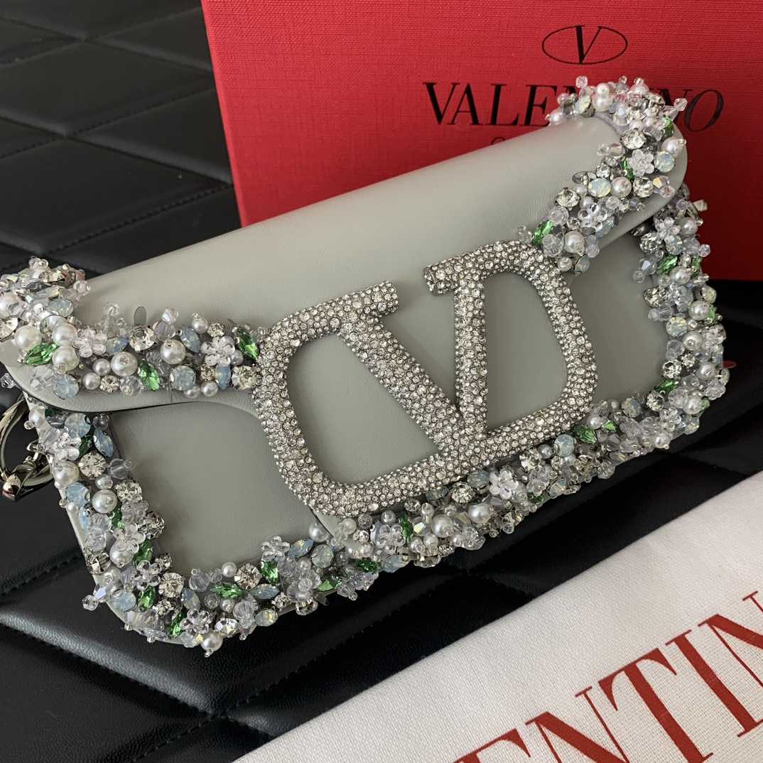 Valenti Garavani Locò Small Embroidered  Shoulder Bag - DopestKickz