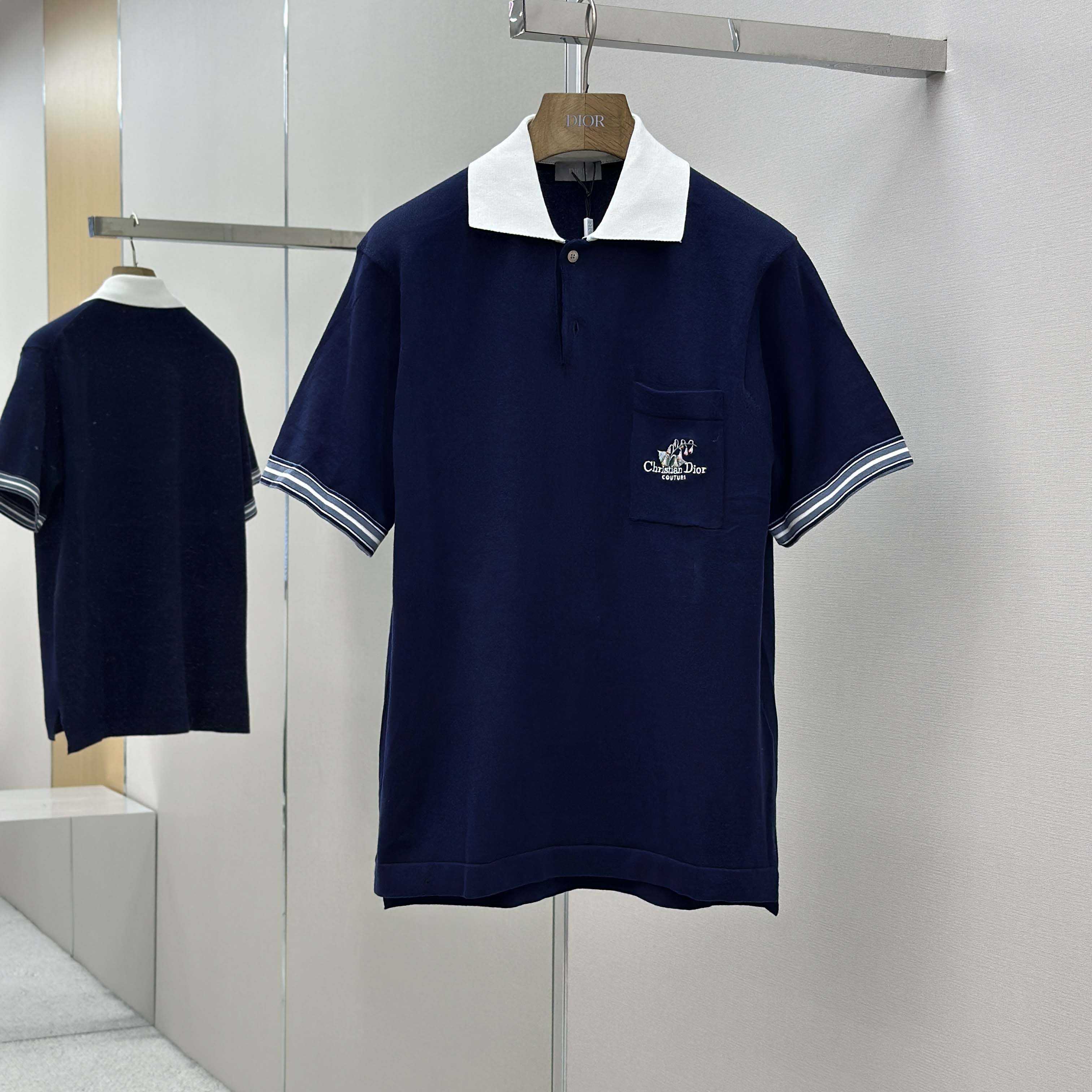 Christian Dior Couture Lily of the Valley Polo Shirt  - DopestKickz