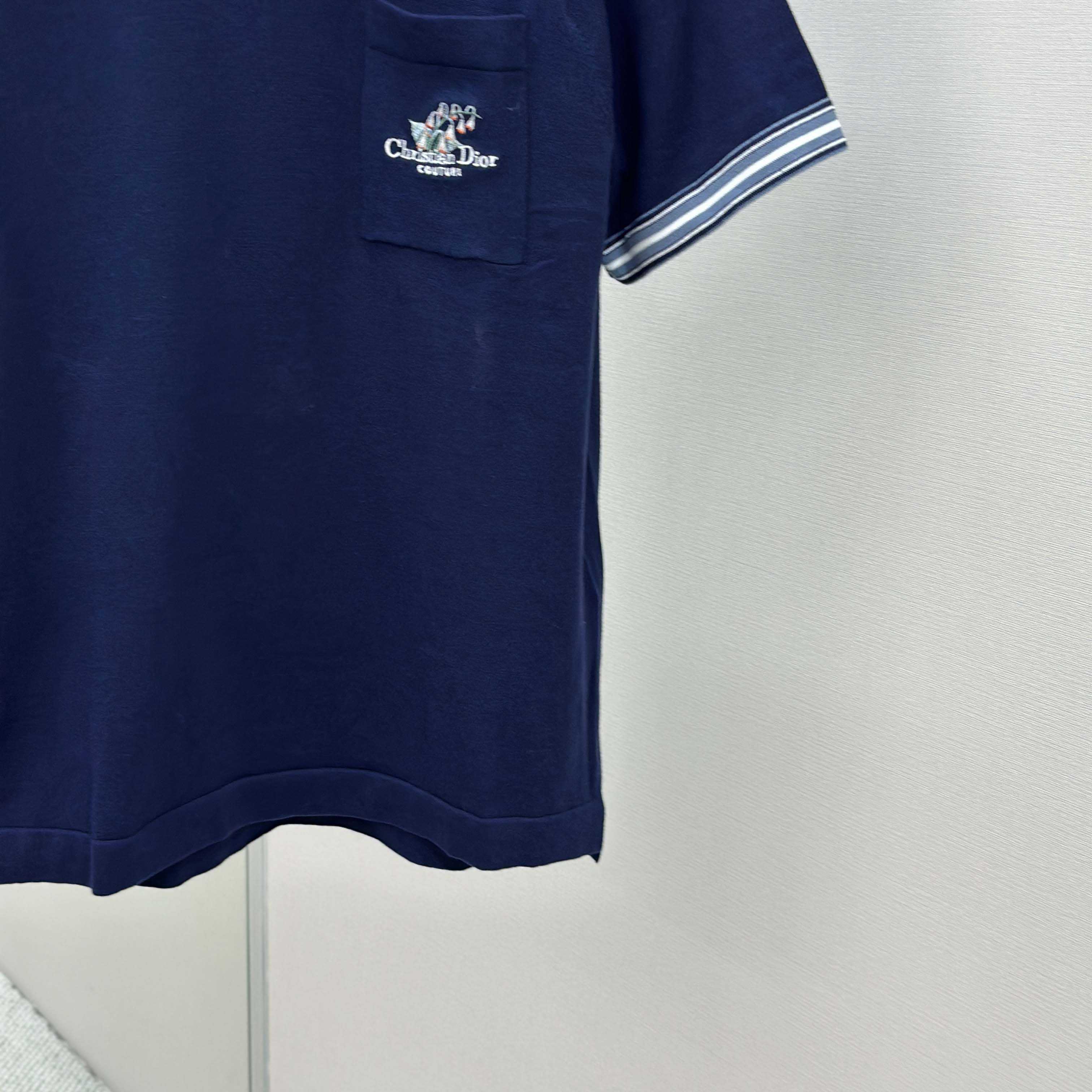 Christian Dior Couture Lily of the Valley Polo Shirt  - DopestKickz