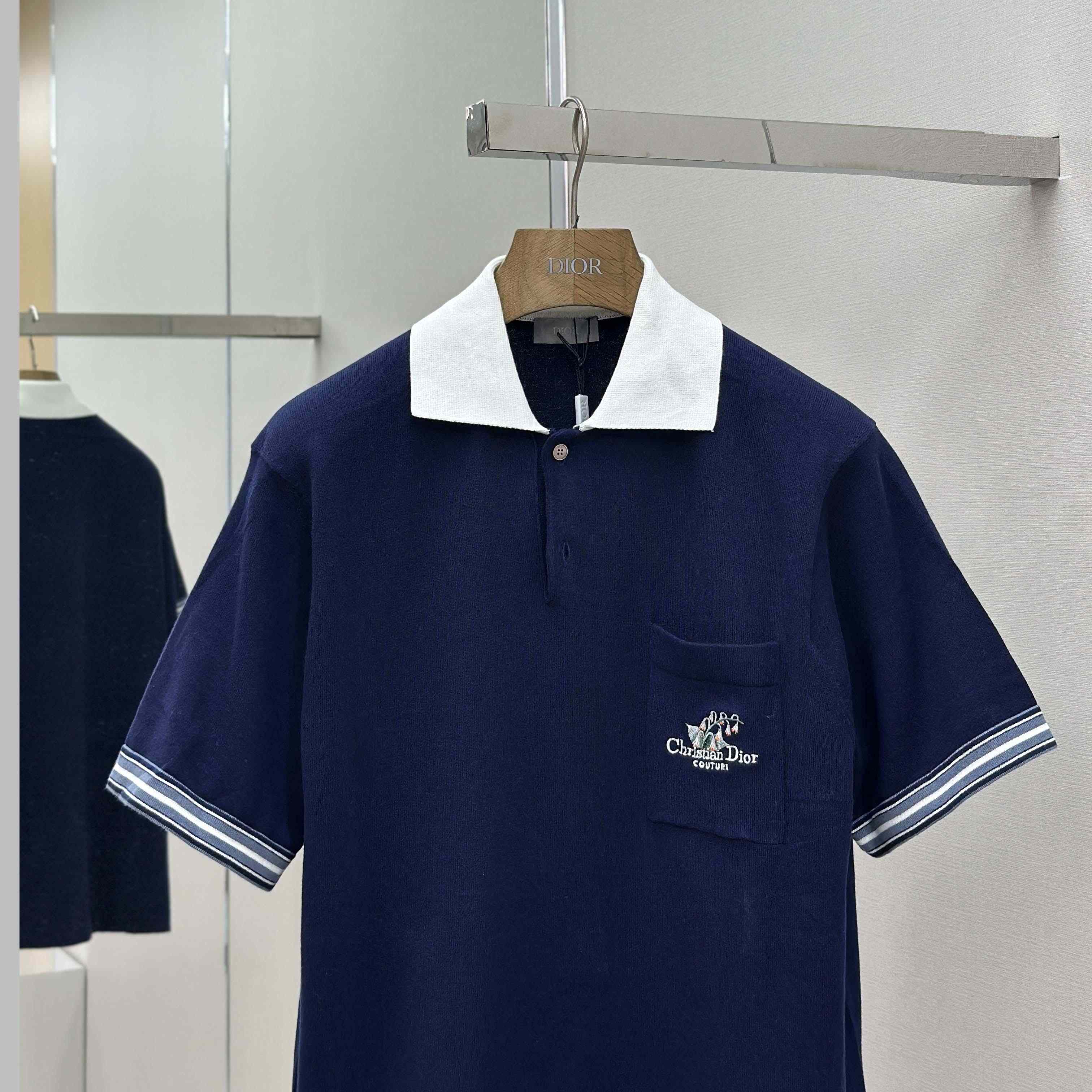 Christian Dior Couture Lily of the Valley Polo Shirt  - DopestKickz