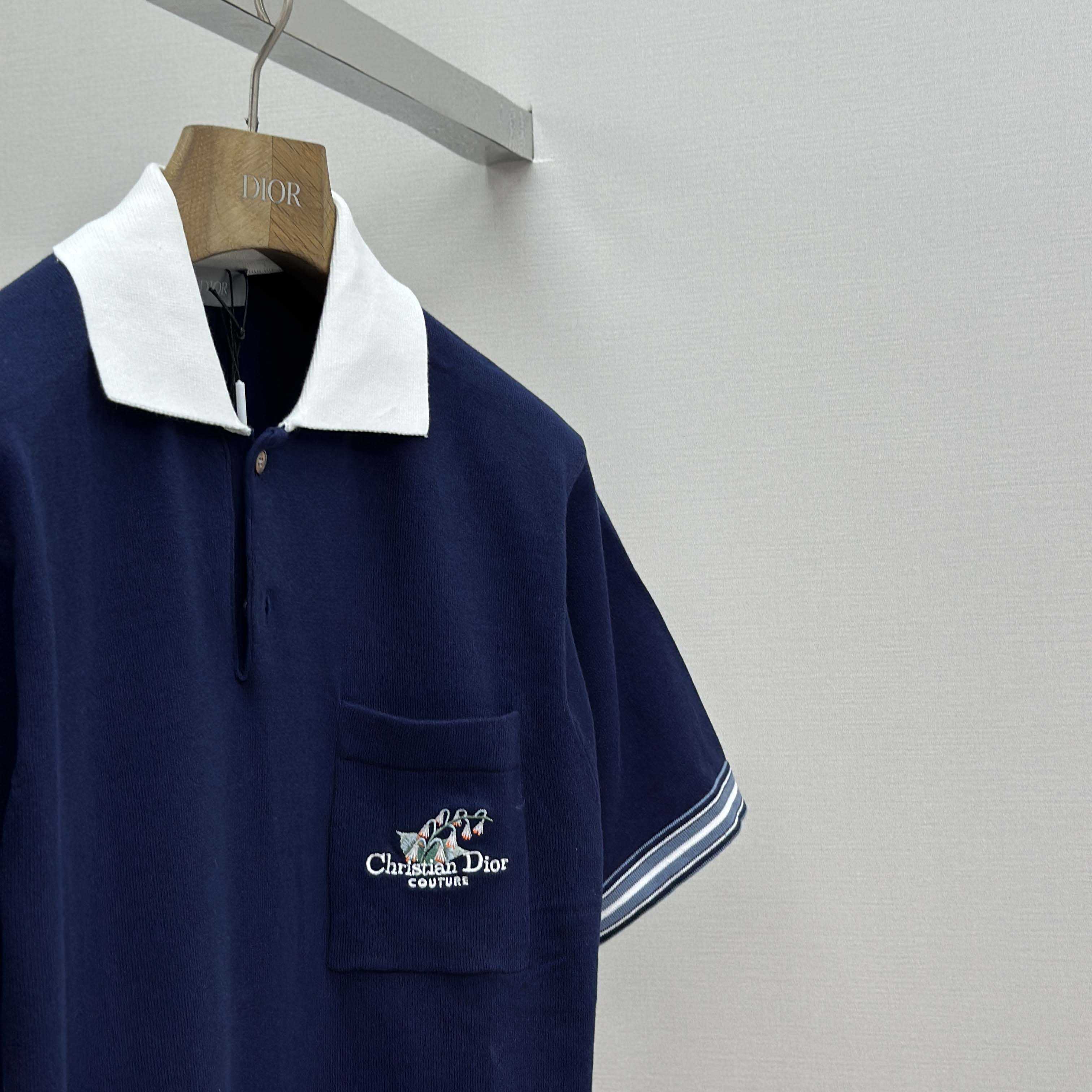 Christian Dior Couture Lily of the Valley Polo Shirt  - DopestKickz