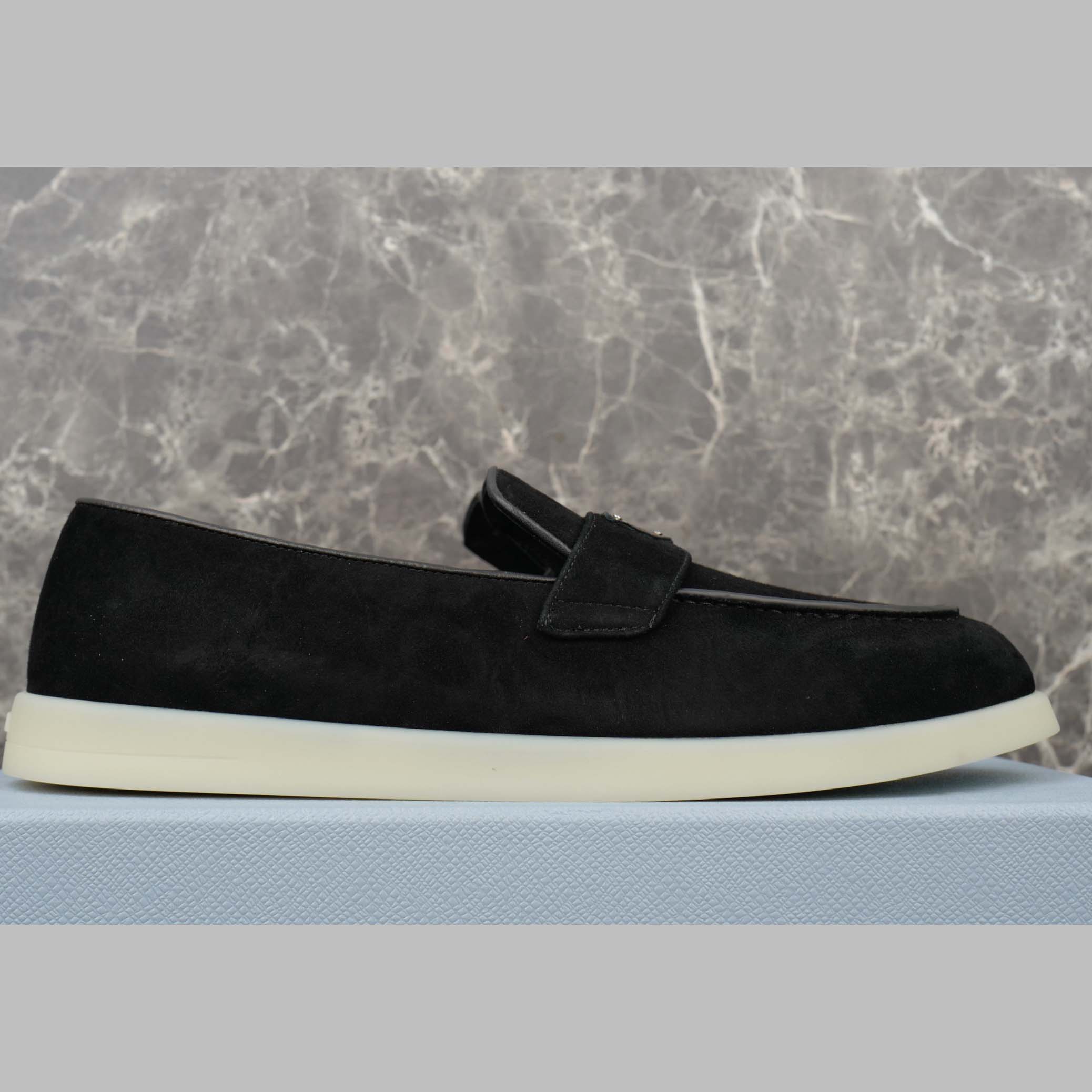 Prada Suede Leather Loafers - DopestKickz