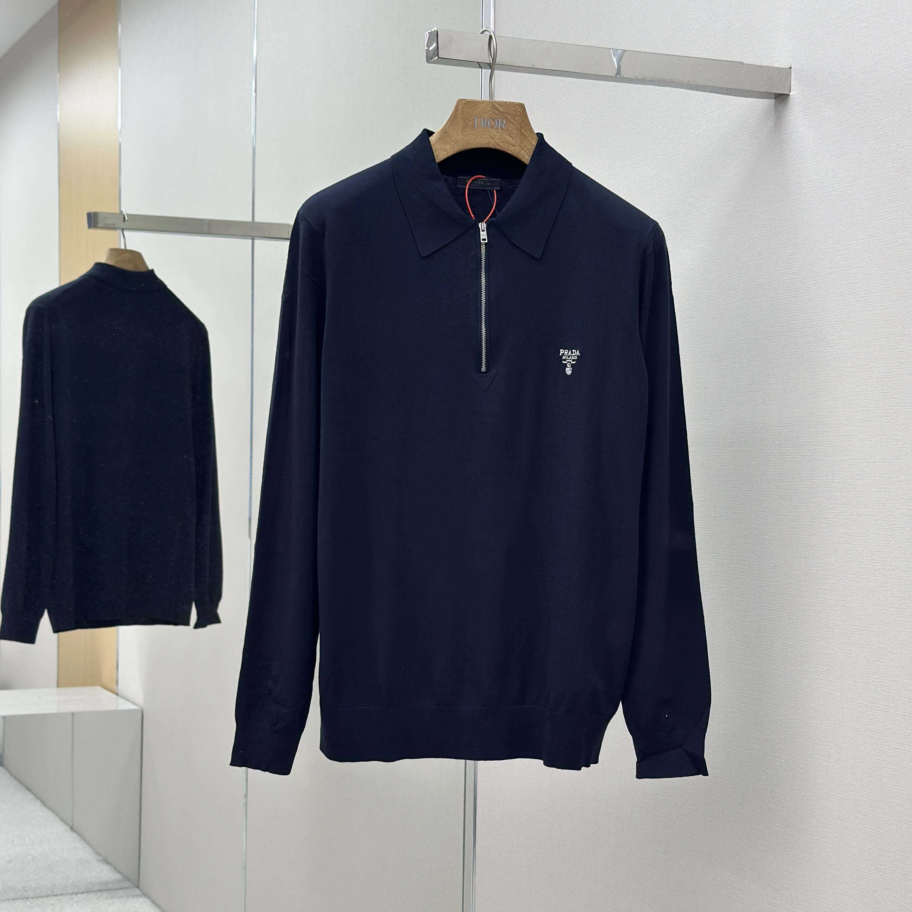 Prada Superfine Wool Polo Shirt - DopestKickz