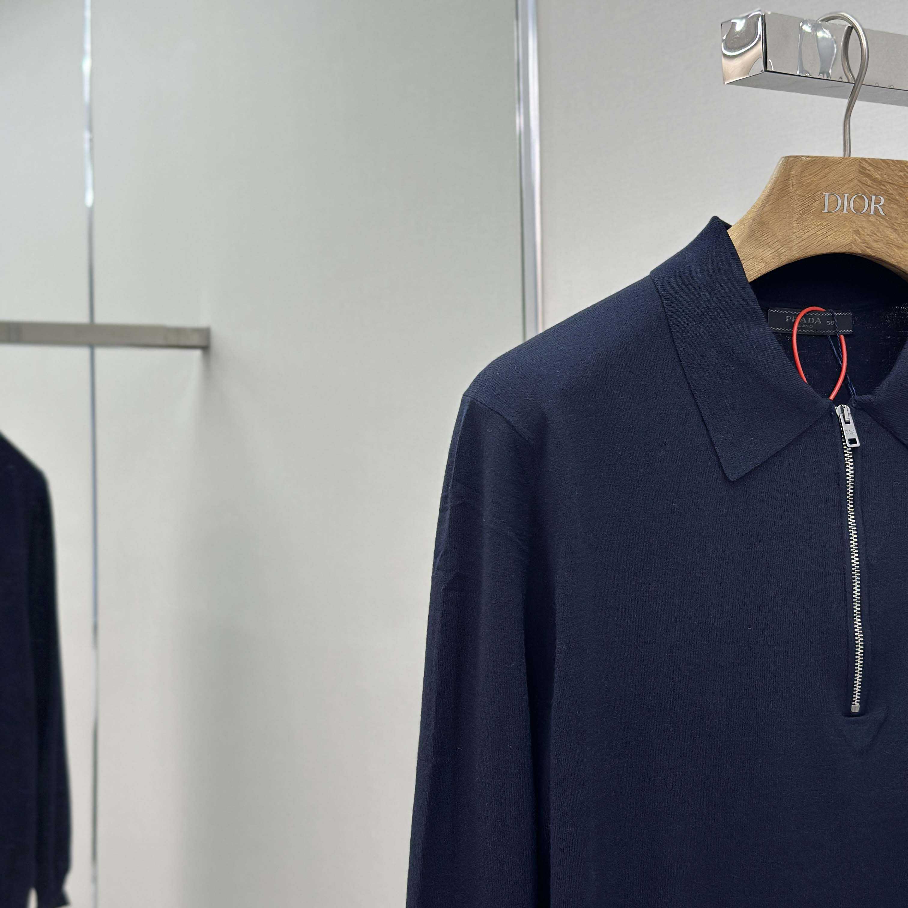 Prada Superfine Wool Polo Shirt - DopestKickz