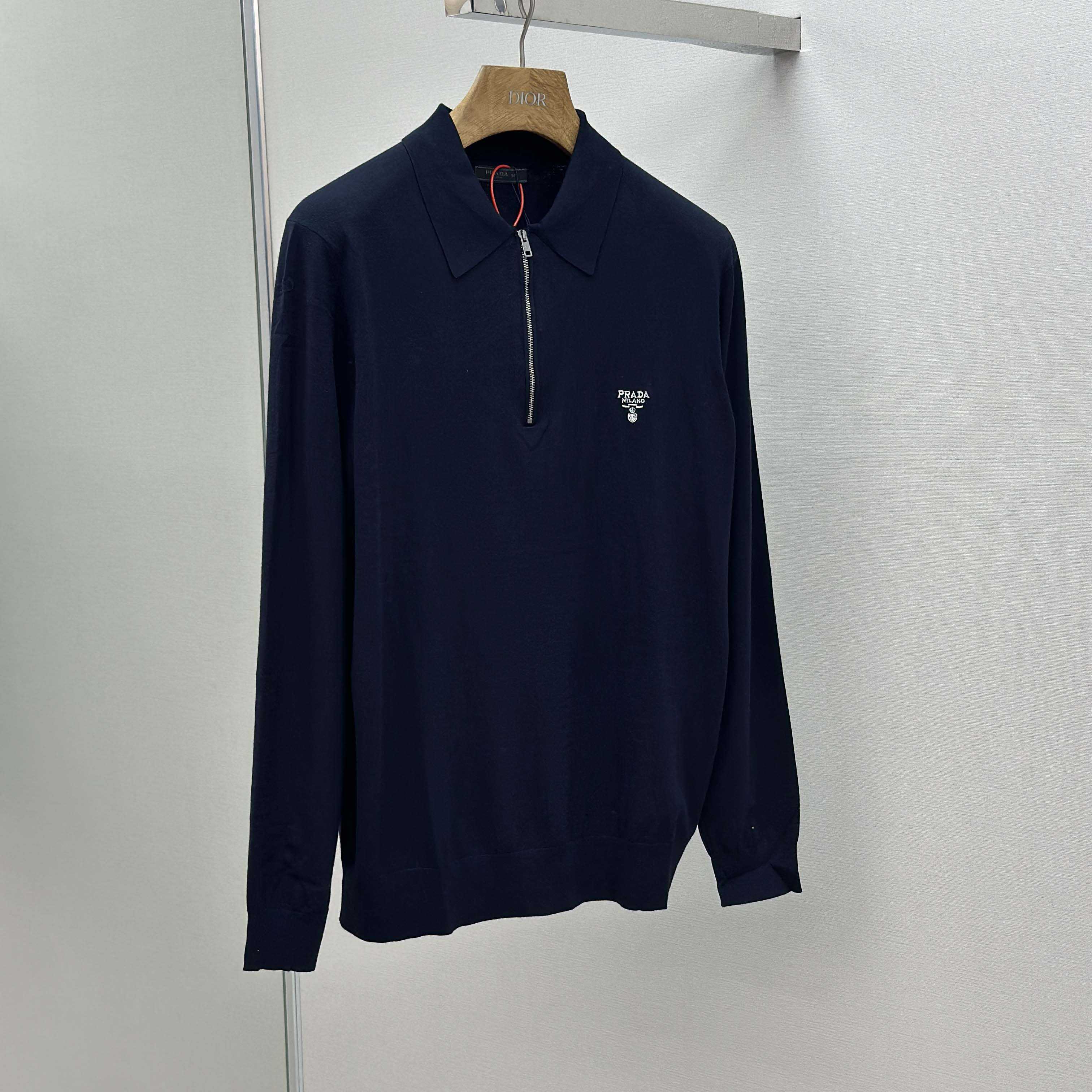 Prada Superfine Wool Polo Shirt - DopestKickz