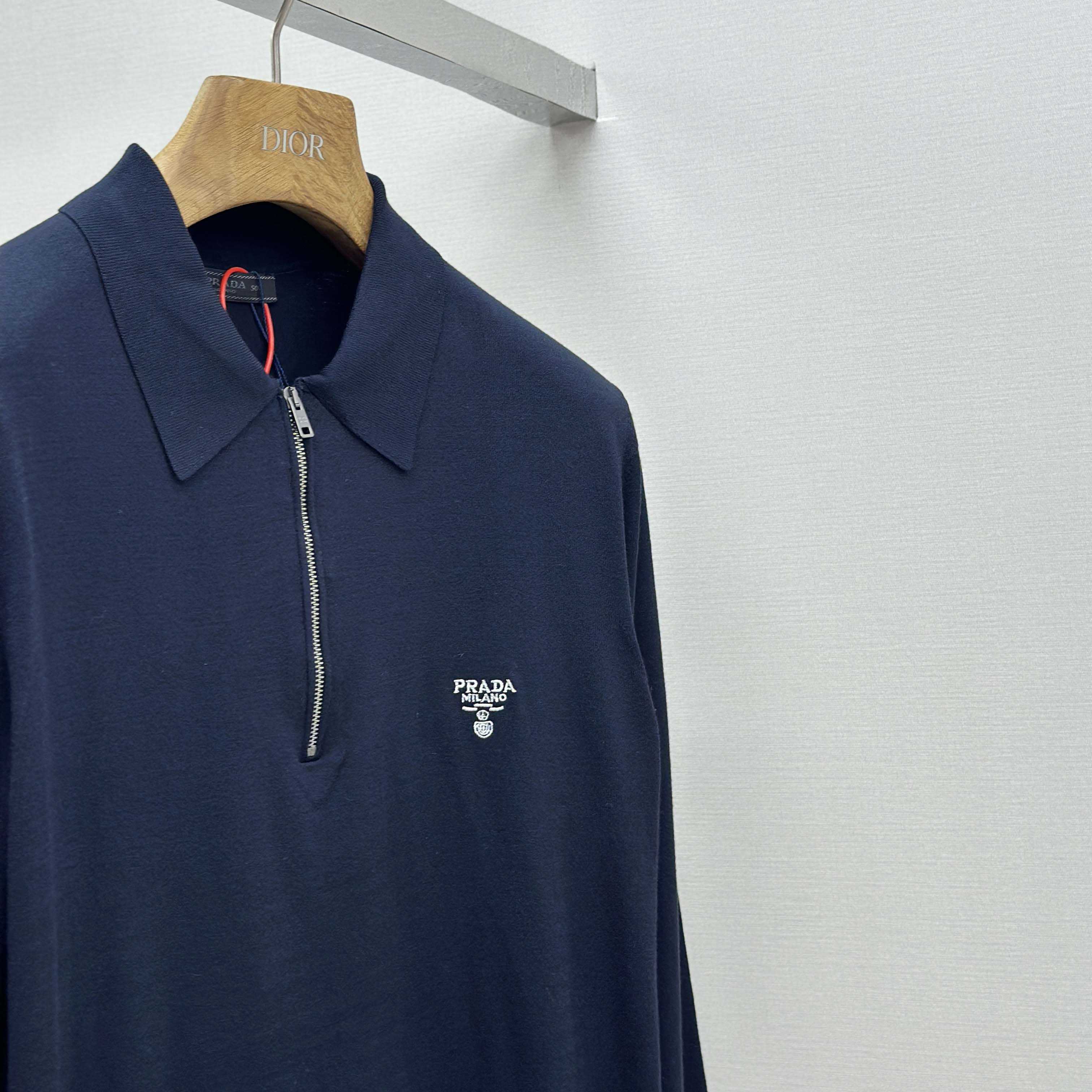 Prada Superfine Wool Polo Shirt - DopestKickz