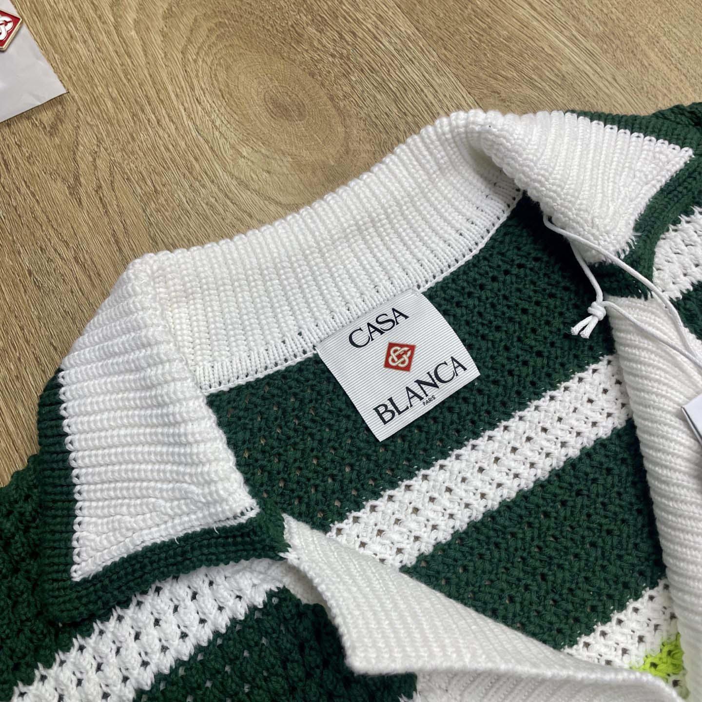 Casablanca Knit Polo Shirt    Z6009 - DopestKickz