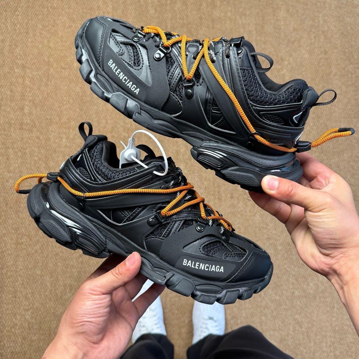 Balenciaga Track Trail Laces Sneaker In Black - DopestKickz