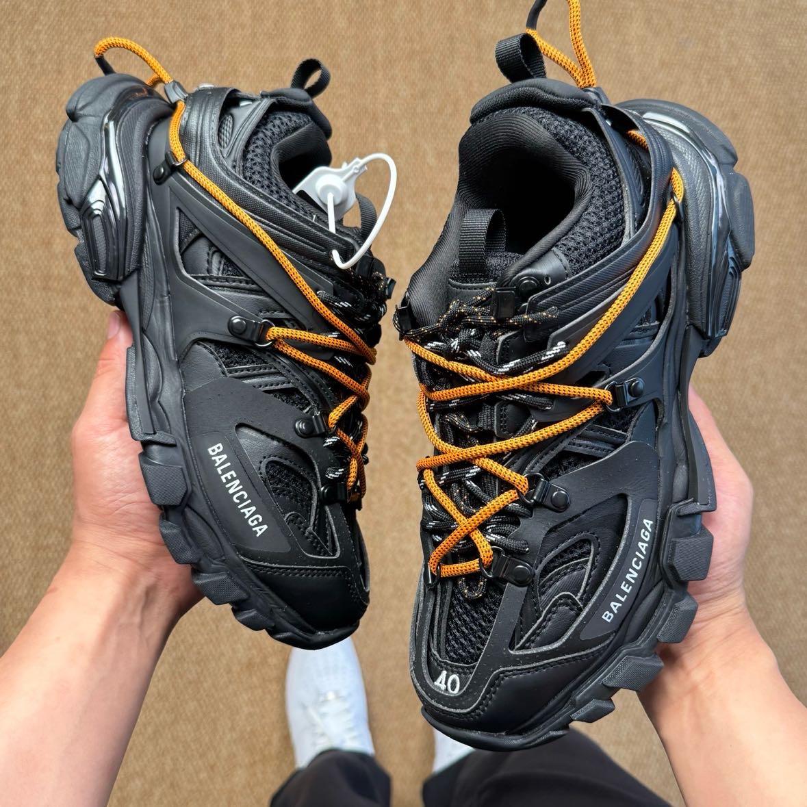 Balenciaga Track Trail Laces Sneaker In Black - DopestKickz