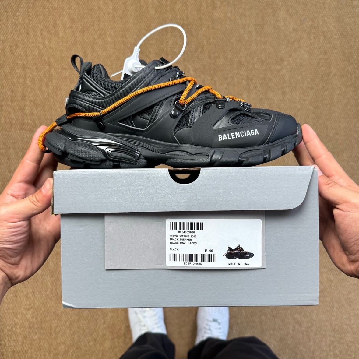 Balenciaga Track Trail Laces Sneaker In Black - DopestKickz