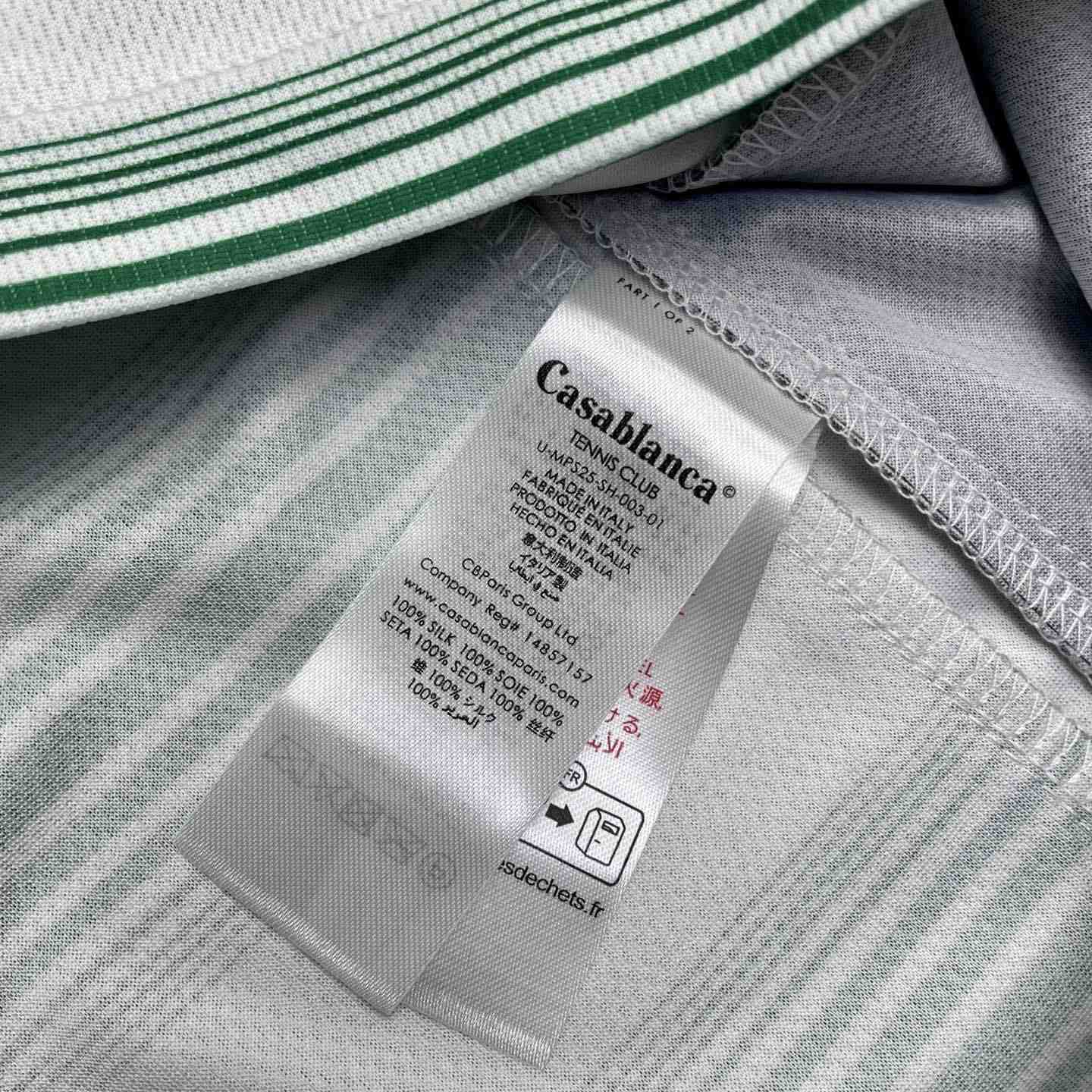 Casablanca Gradient Stripe Panelled T-shirt   C1010 - DopestKickz