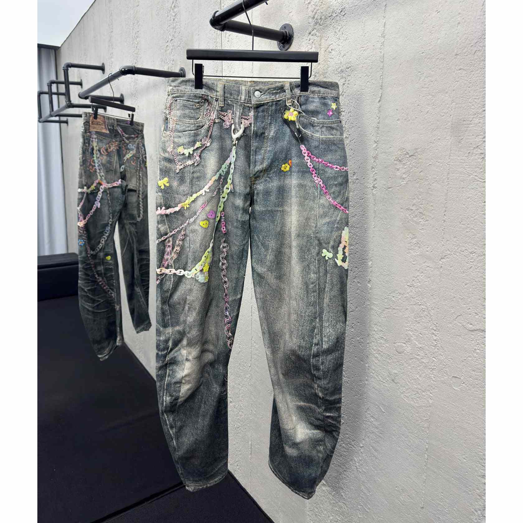 Acne Studios Baggy fit jeans YF1233   (50% Off Sale) - DopestKickz