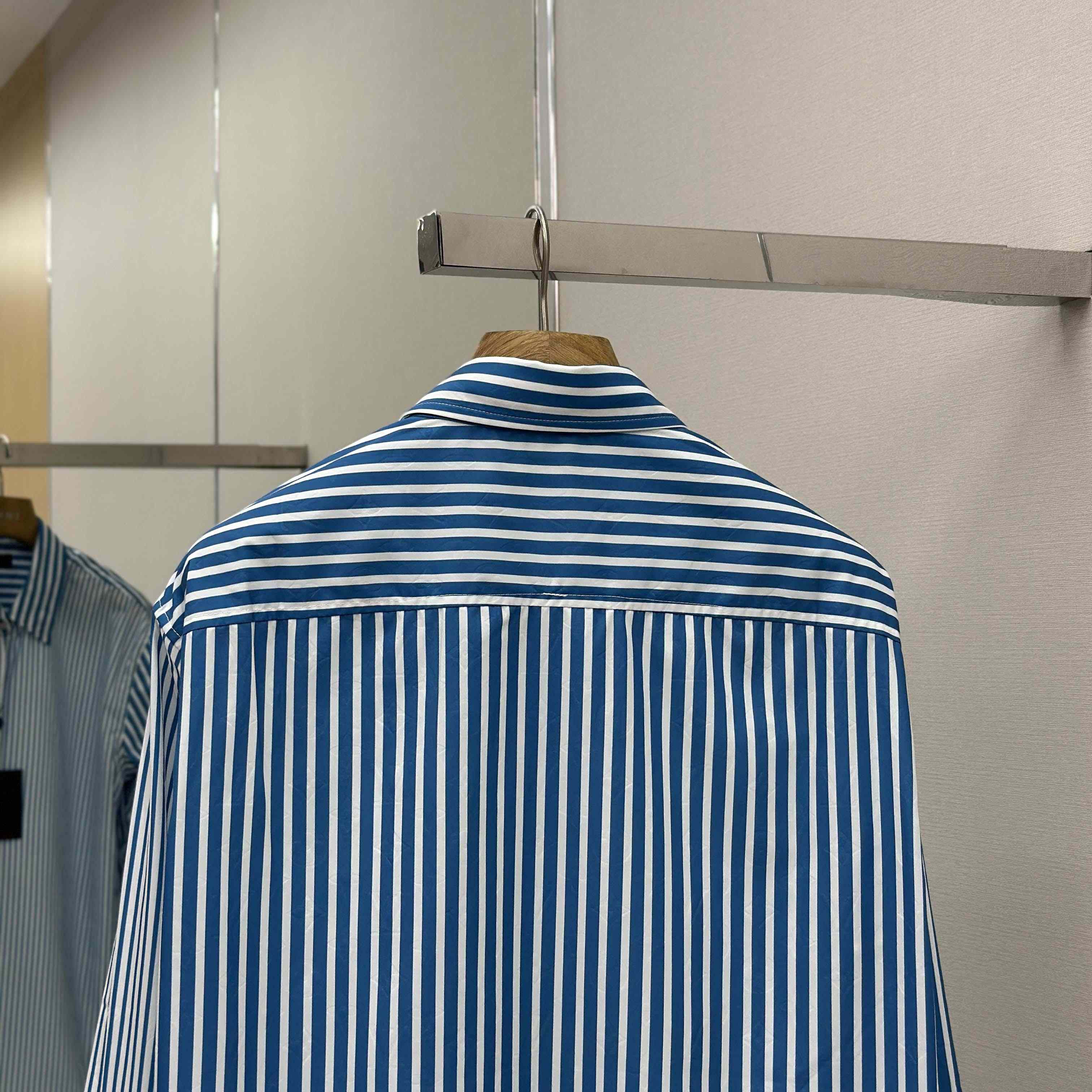 Louis Vuitton Monogram Patchwork Striped Shirt     1AHVWM - DopestKickz