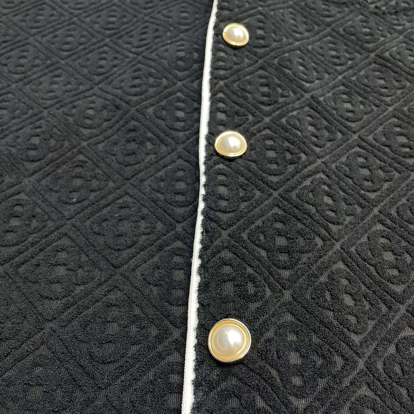 Casablanca Monogram Jacquard Towelling Short Sleeve Shirt   c1028 - DopestKickz