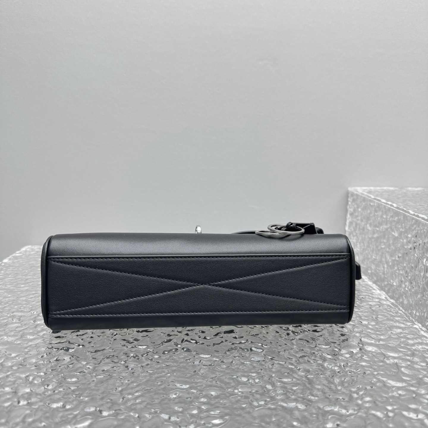 Balenciaga Bel Air Zipped Messenger Bag Small In Black - DopestKickz