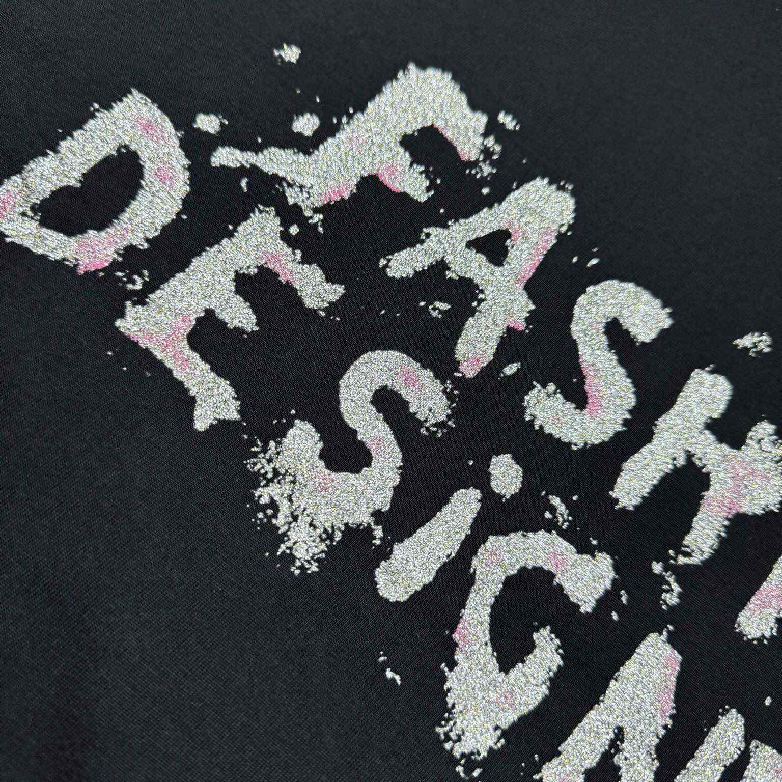 Balenciaga Fashion Designer Oversized T-Shirt In Faded Black Dry Jersey - DopestKickz