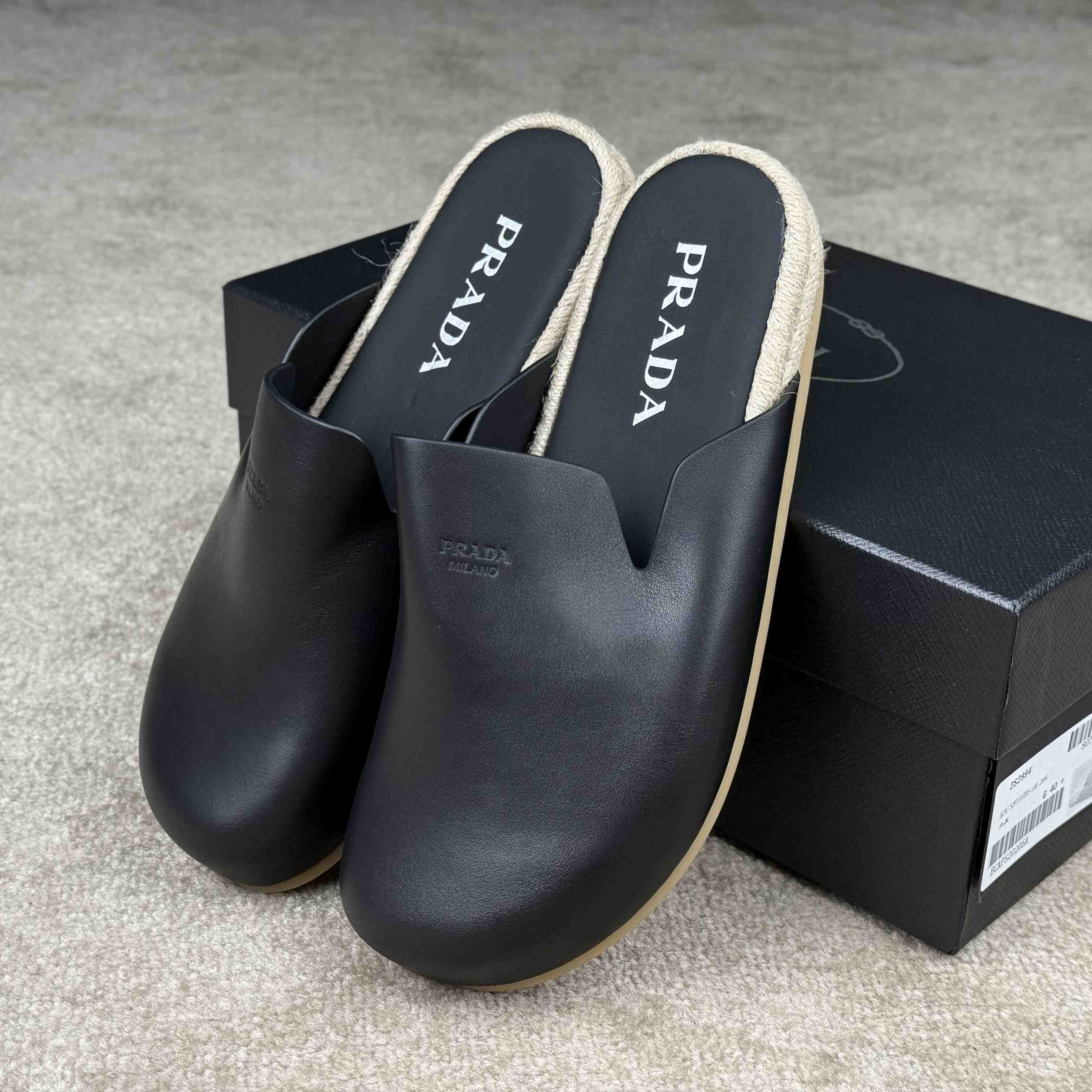 Prada Leather Mules - DopestKickz