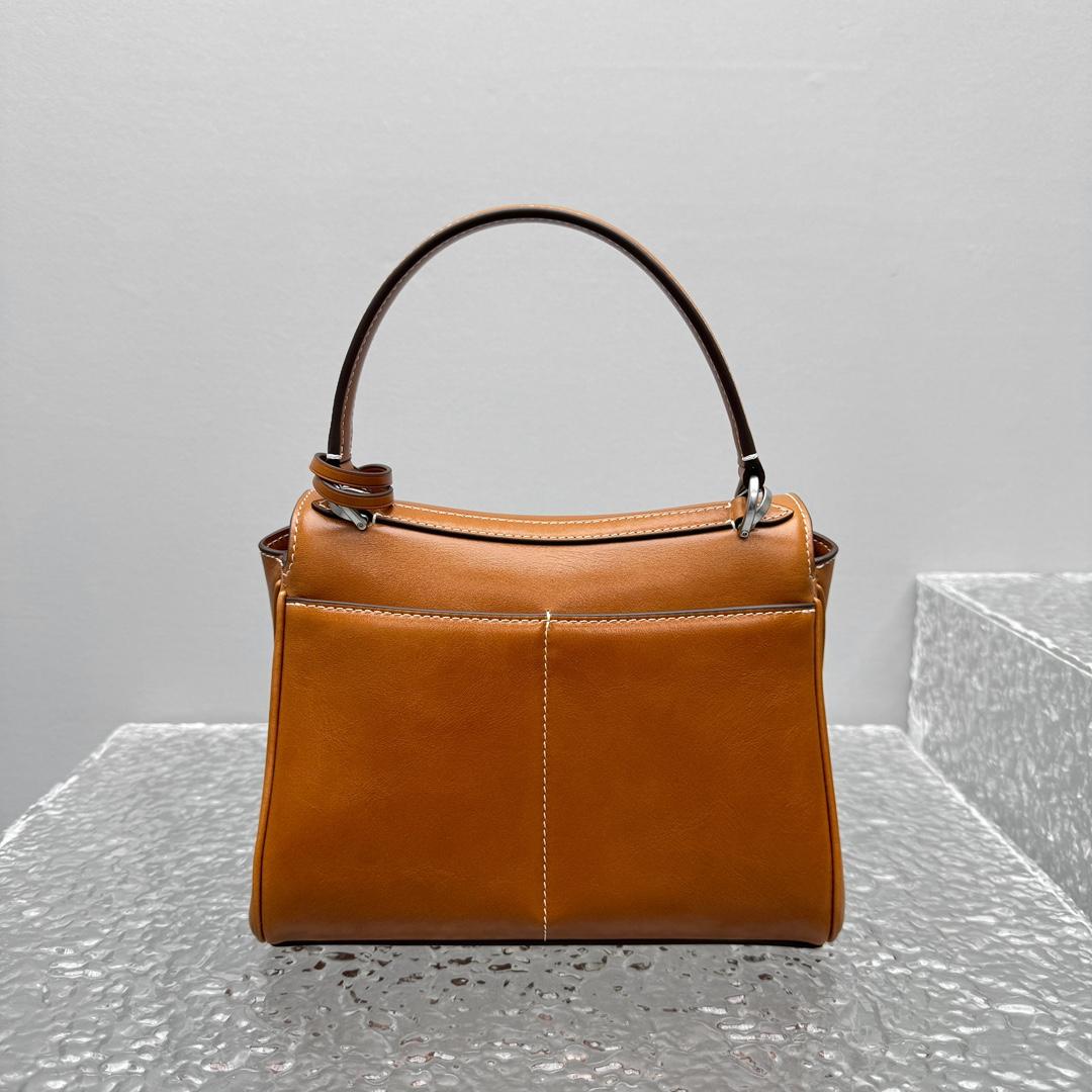 Balenciaga Rodeo Handbag Mini In Tan Cowboy - DopestKickz