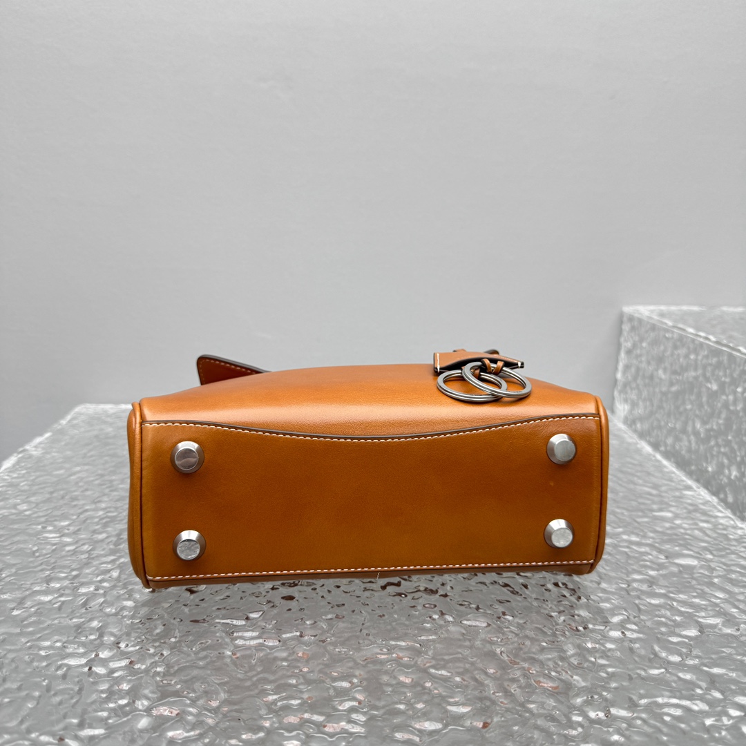 Balenciaga Rodeo Handbag Mini In Tan Cowboy - DopestKickz