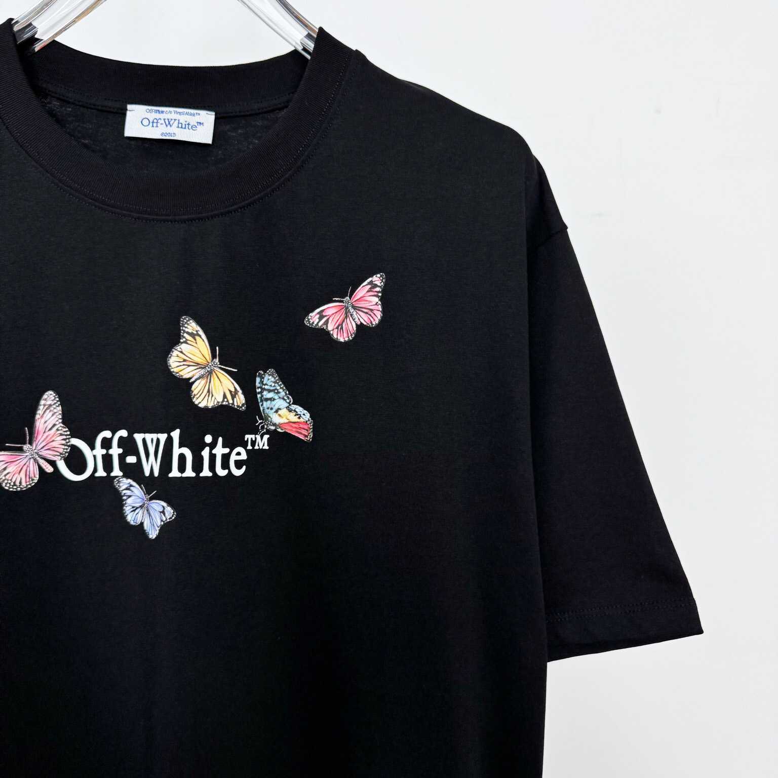 Off White Butterfly Bookish T-Shirt - DopestKickz