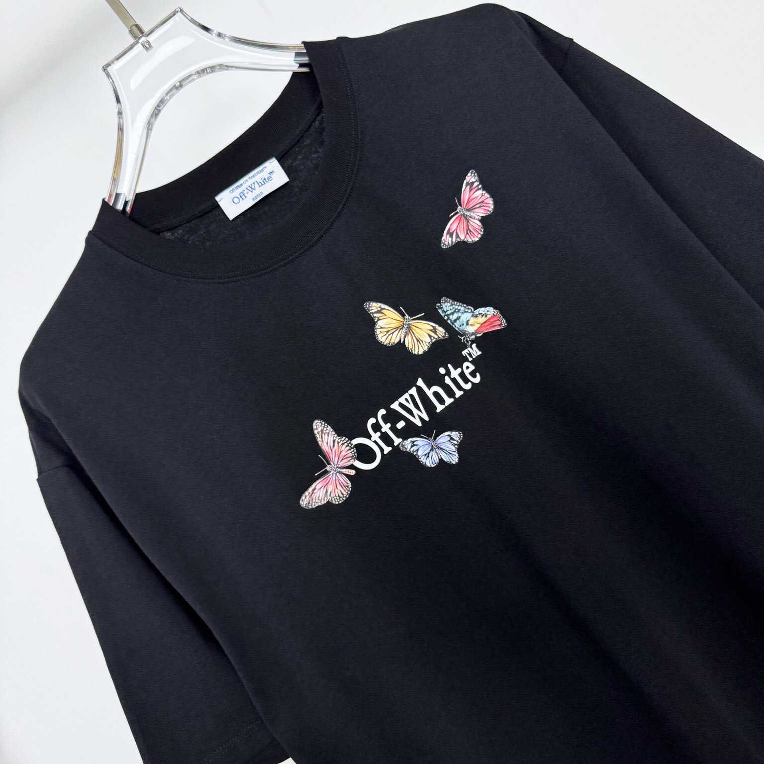 Off White Butterfly Bookish T-Shirt - DopestKickz