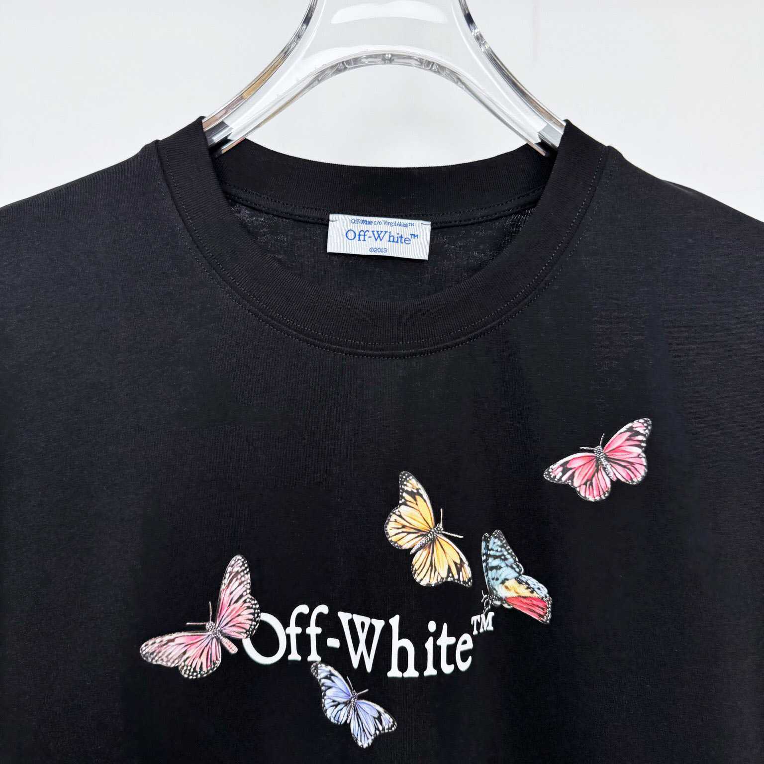 Off White Butterfly Bookish T-Shirt - DopestKickz