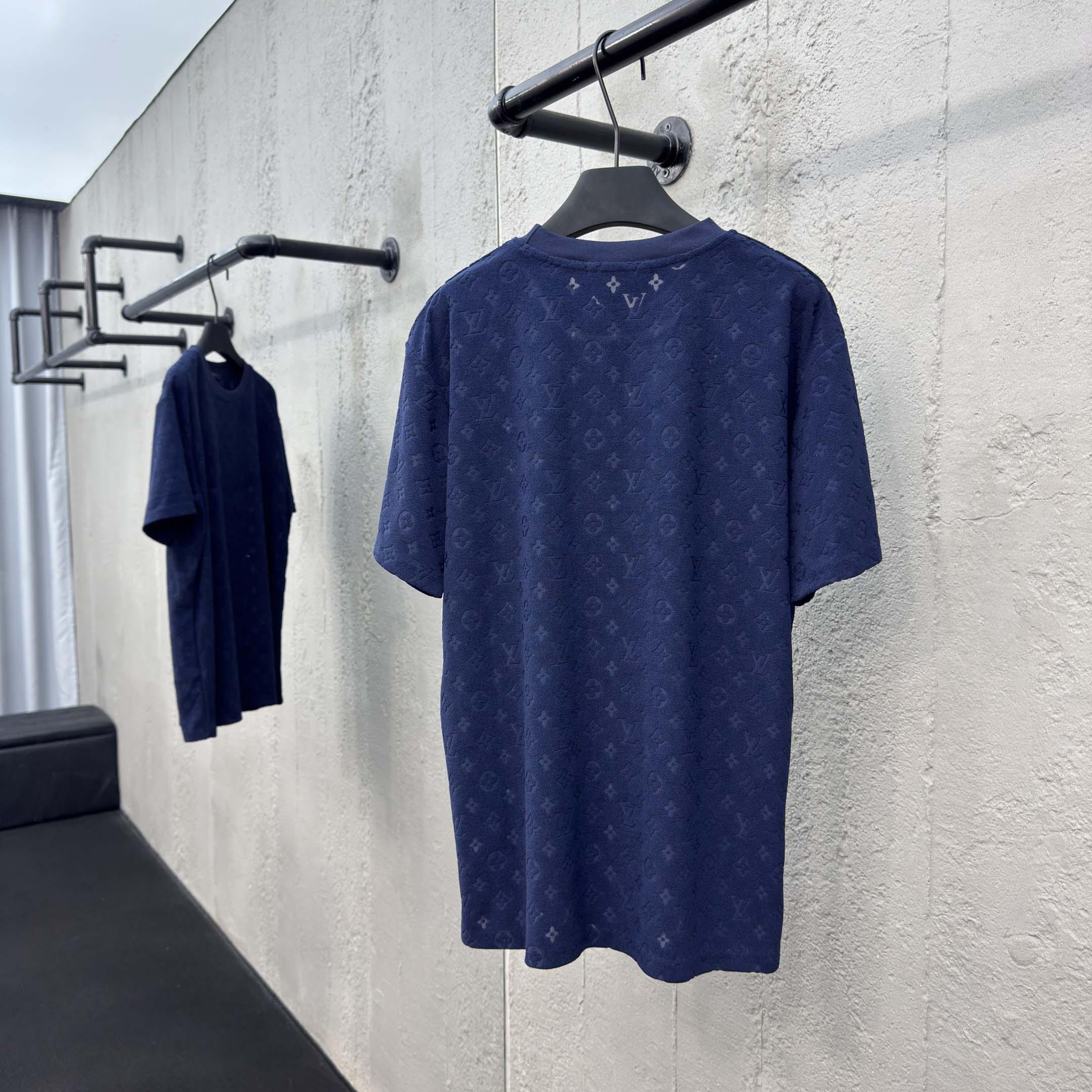 Louis Vuitton Monogram French Terry T-Shirt   1AHWBC - DopestKickz