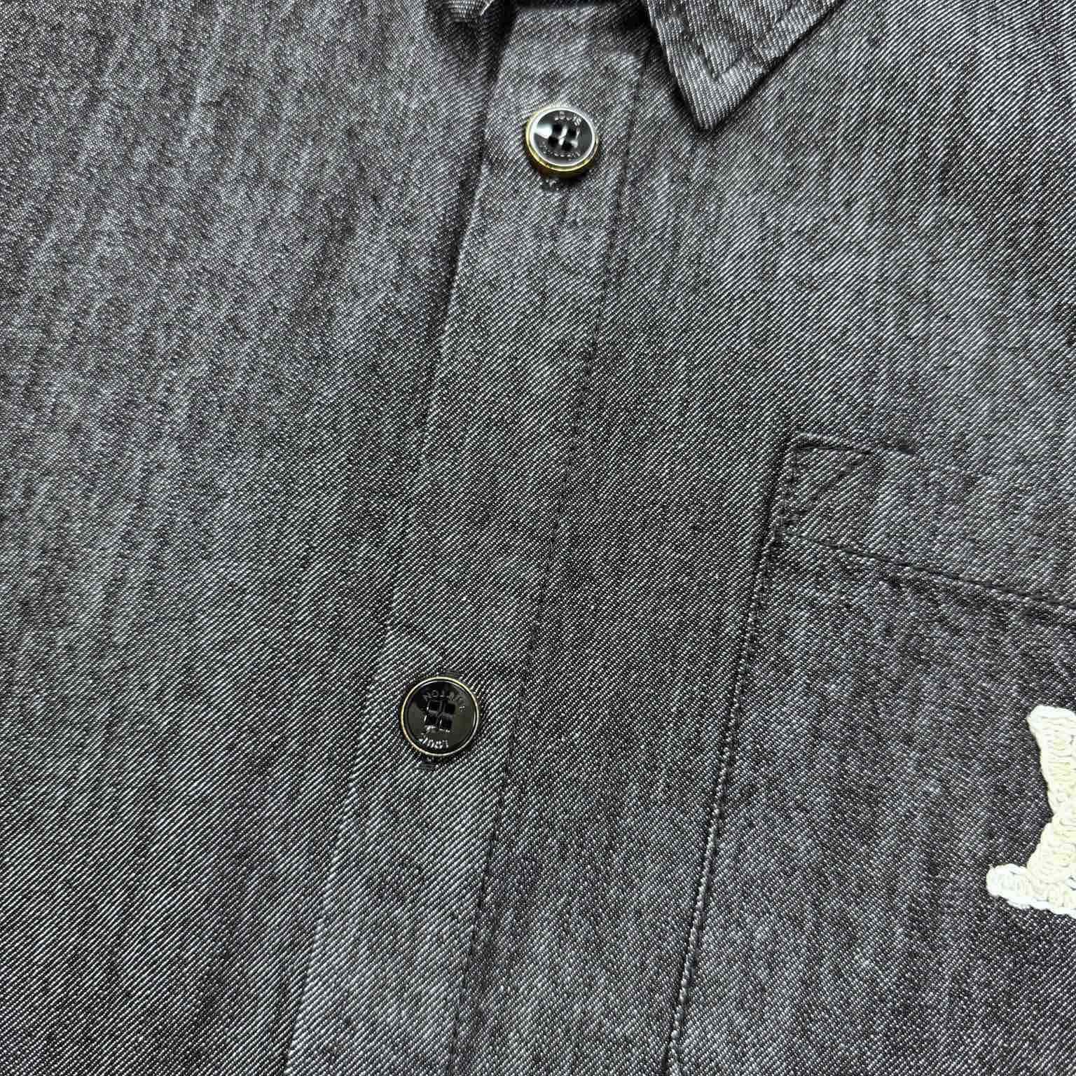 Louis Vuitton Short-Sleeved Chambray Shirt   1AHVW4 - DopestKickz