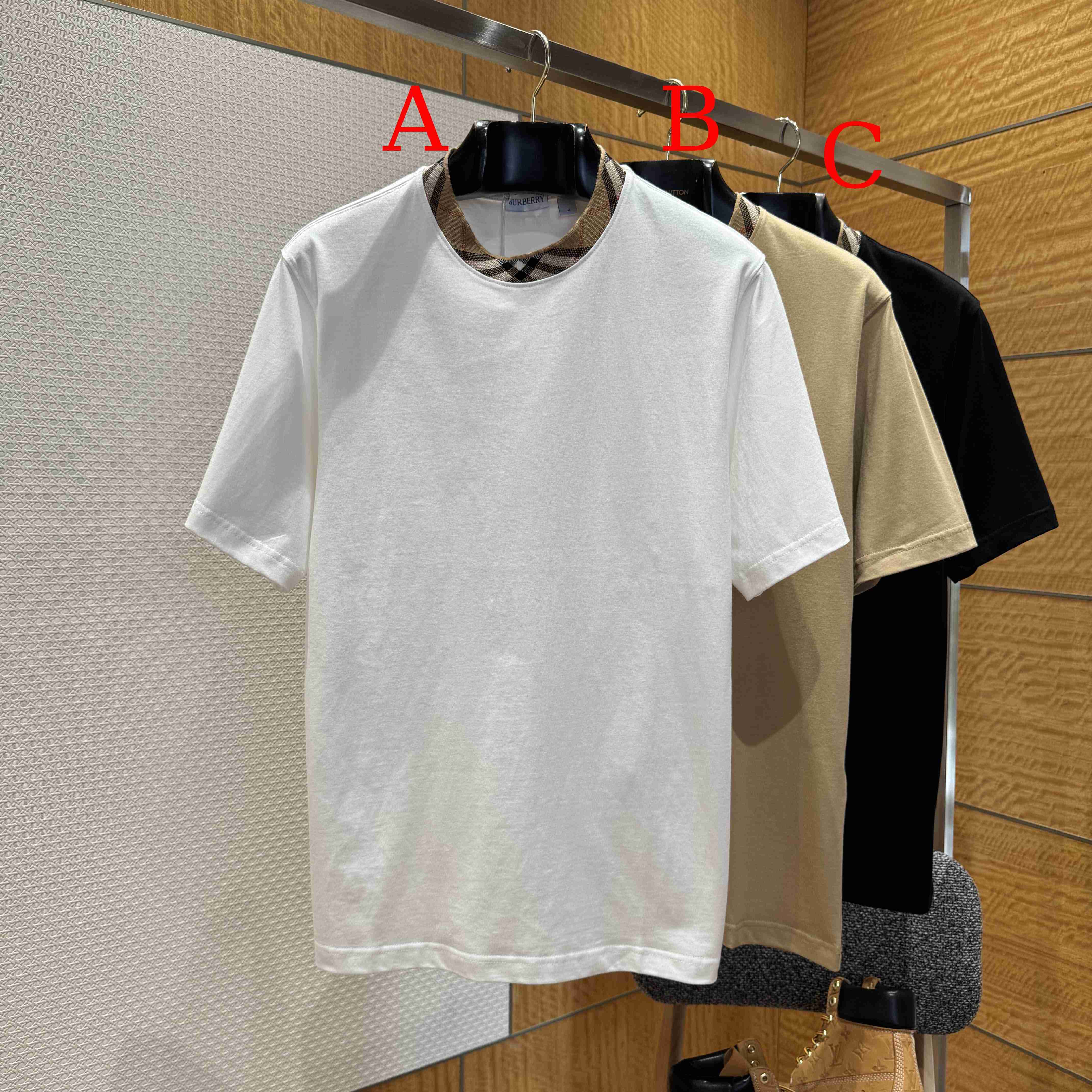 Burberry Check Trim Cotton T-shirt  - DopestKickz