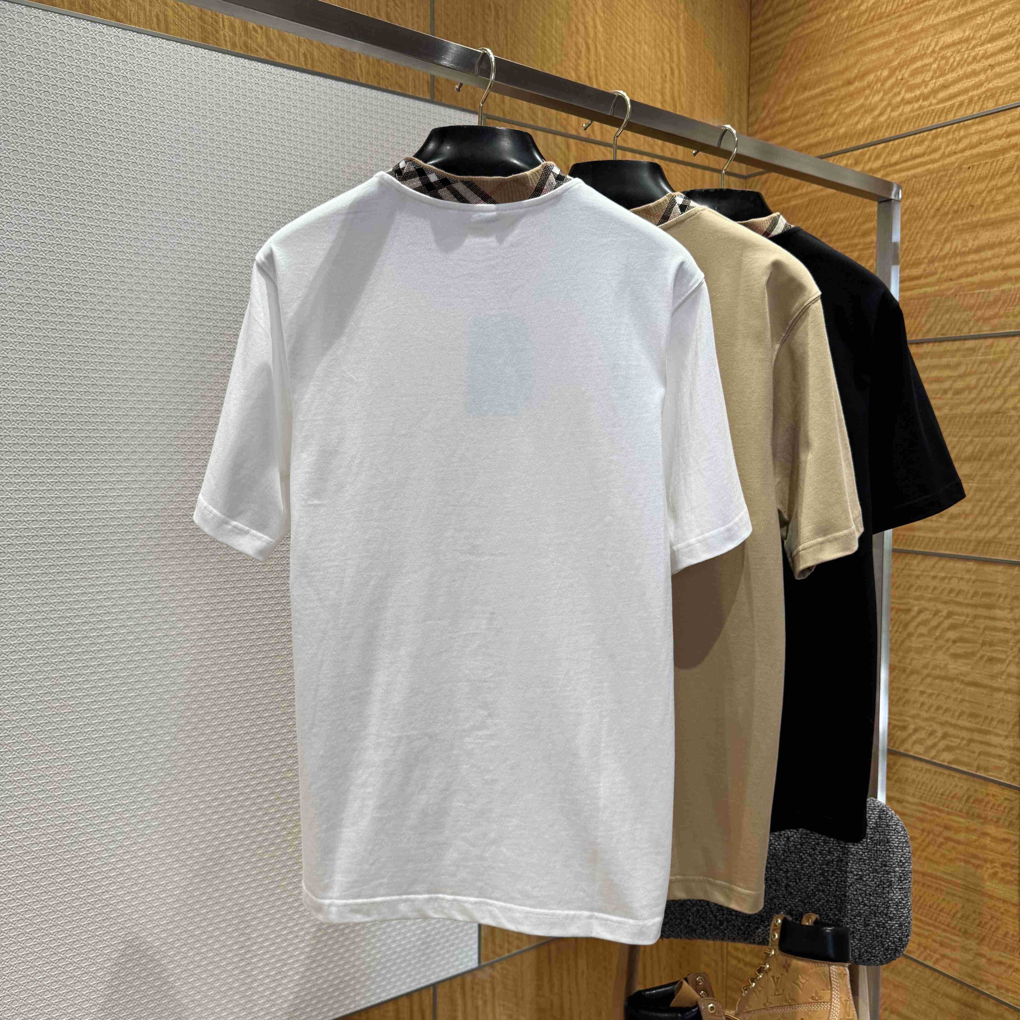 Burberry Check Trim Cotton T-shirt  - DopestKickz