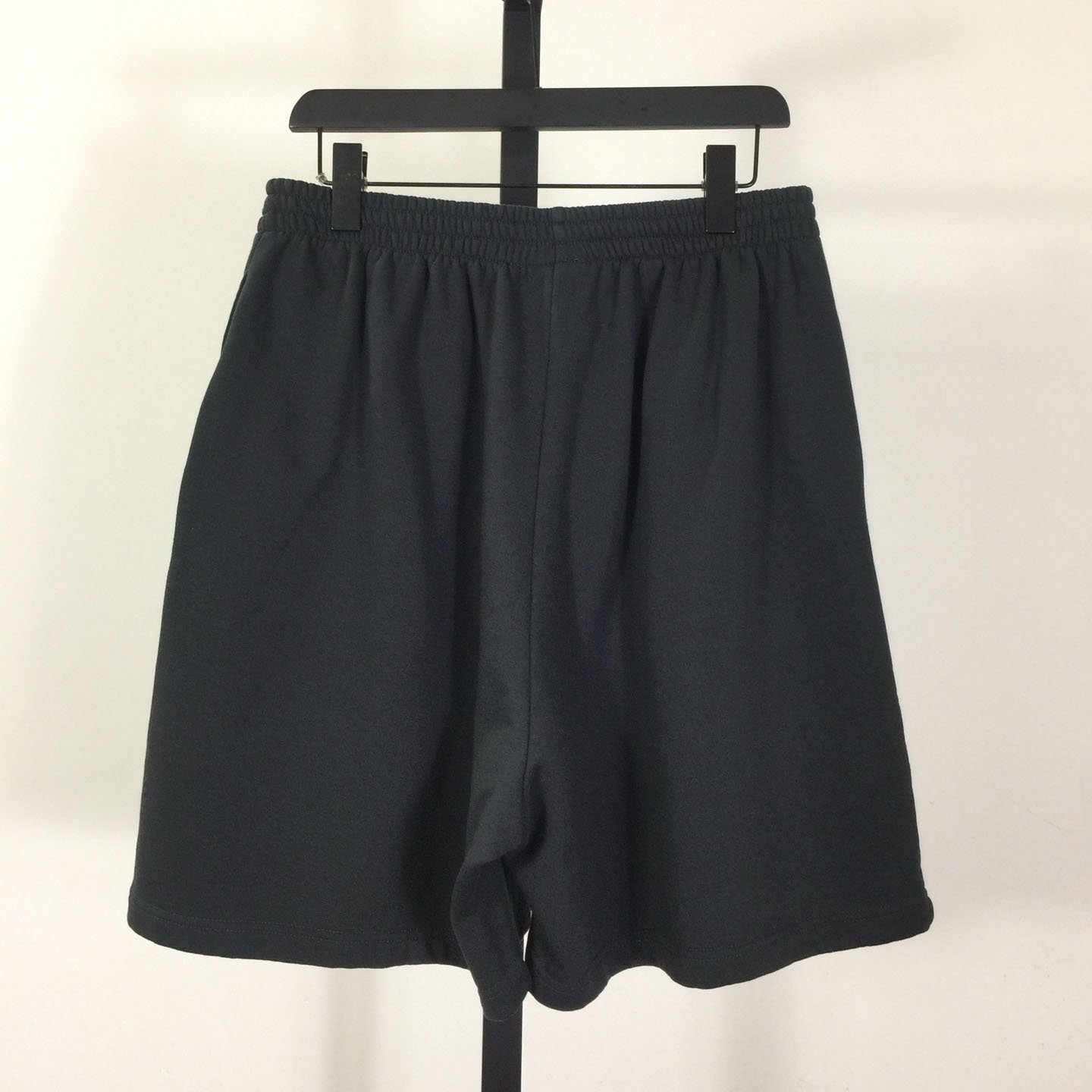 Balenciaga Uniform Merch Short In Faded Black Dry Fleece - DopestKickz