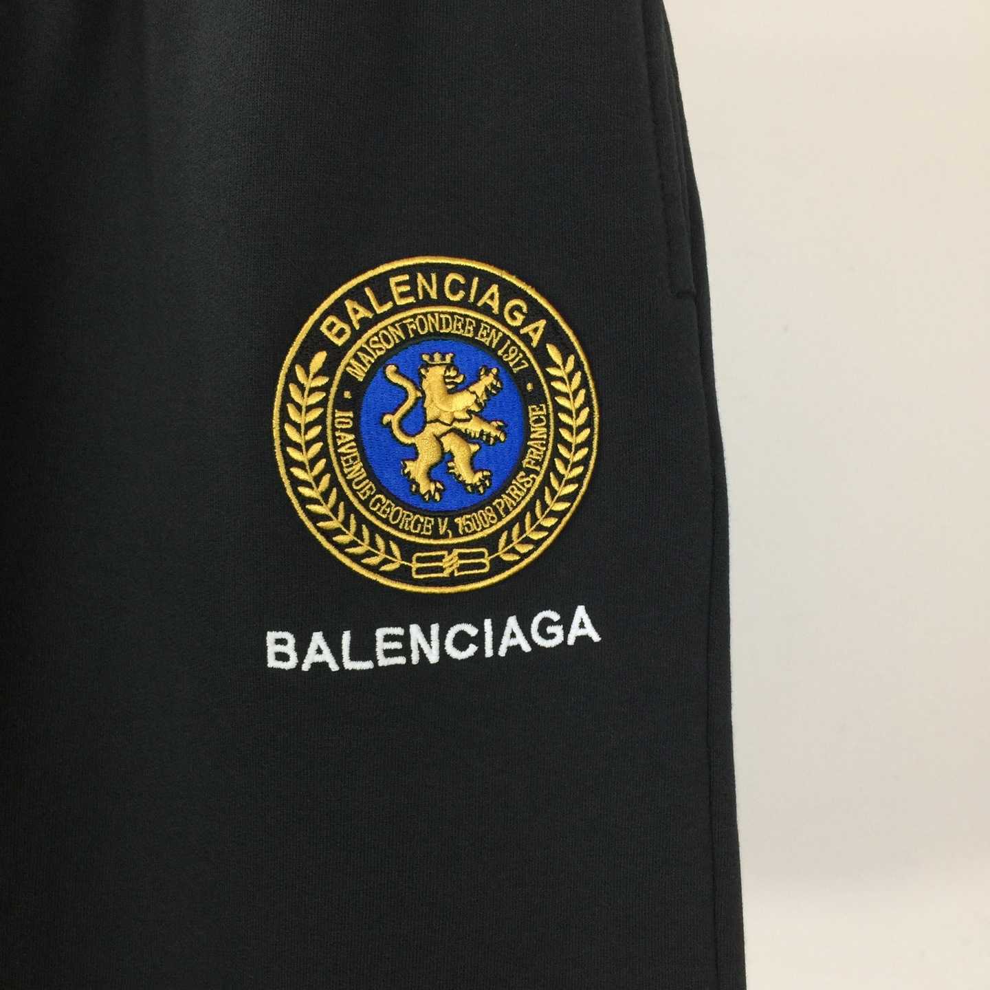 Balenciaga Uniform Merch Short In Faded Black Dry Fleece - DopestKickz