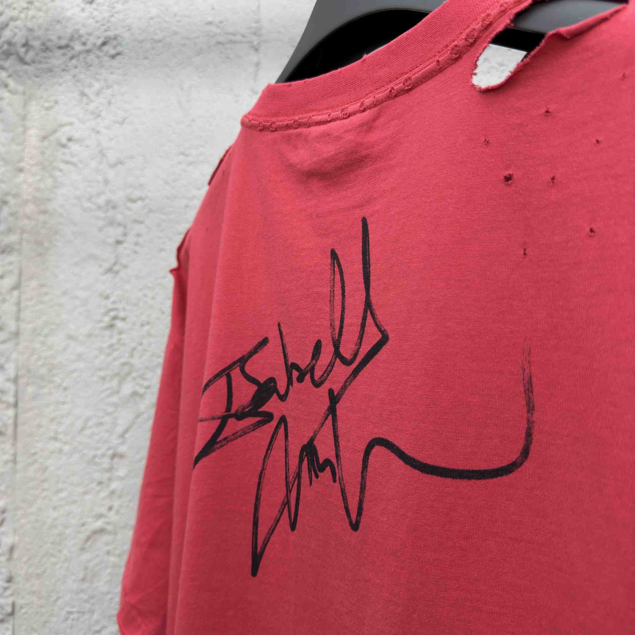 Balenciaga Isabelle Boxy T-Shirt in faded red dry jersey - DopestKickz